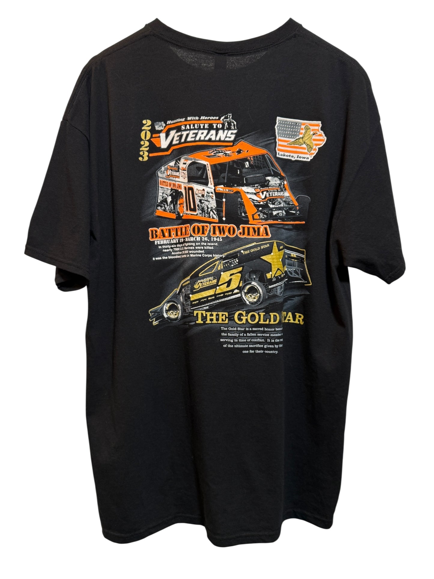 Hunting With Heroes Mens Black T Shirt (Size XL)