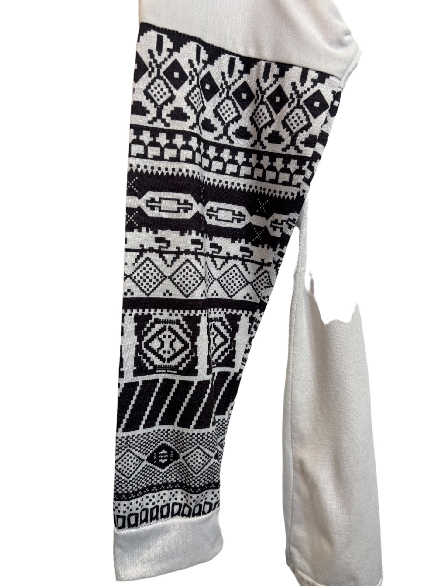 Womens Long Sleeve White Top (Size L)