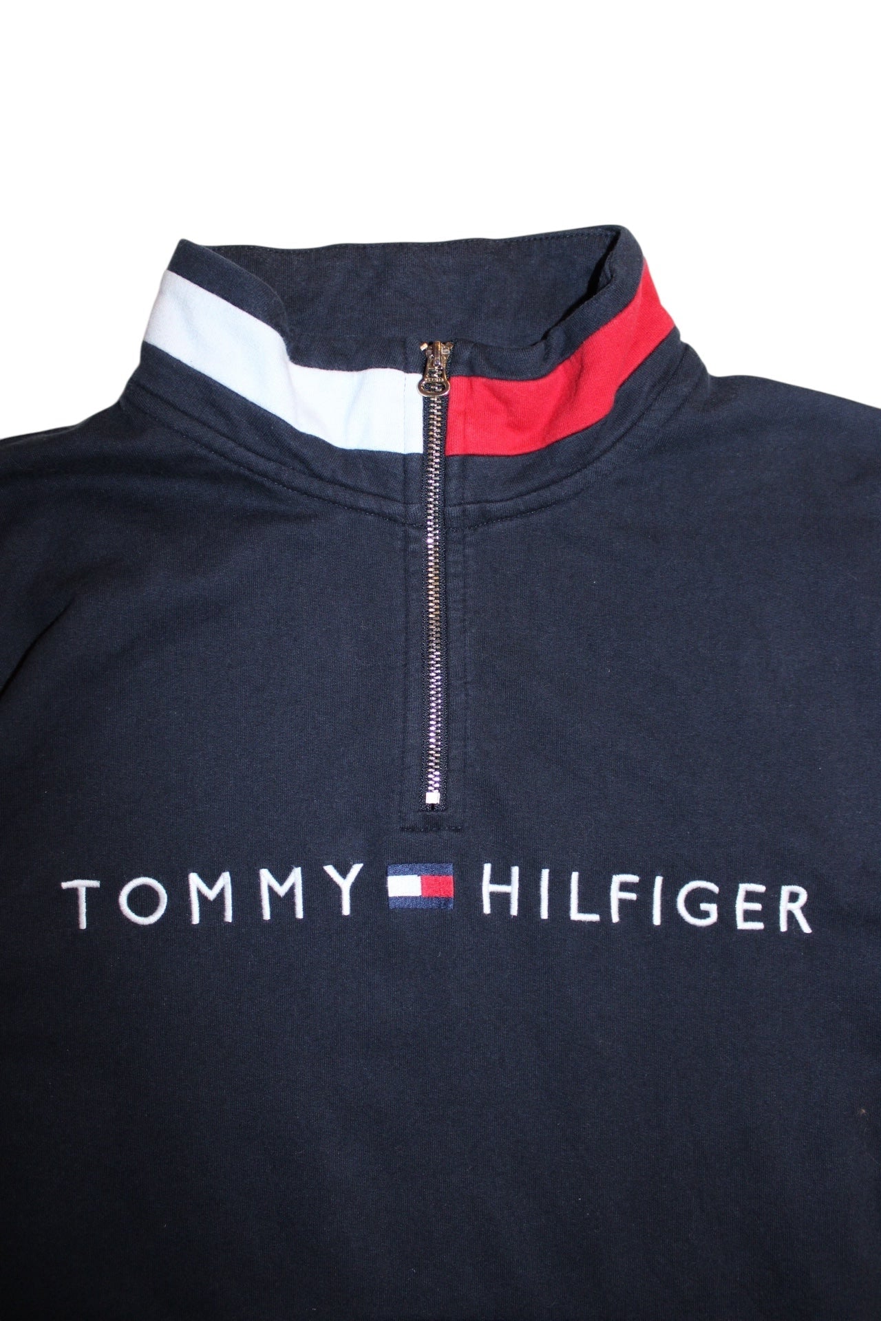 Tommy Hilfiger Quarter Zip Sweatshirt (Size XL)