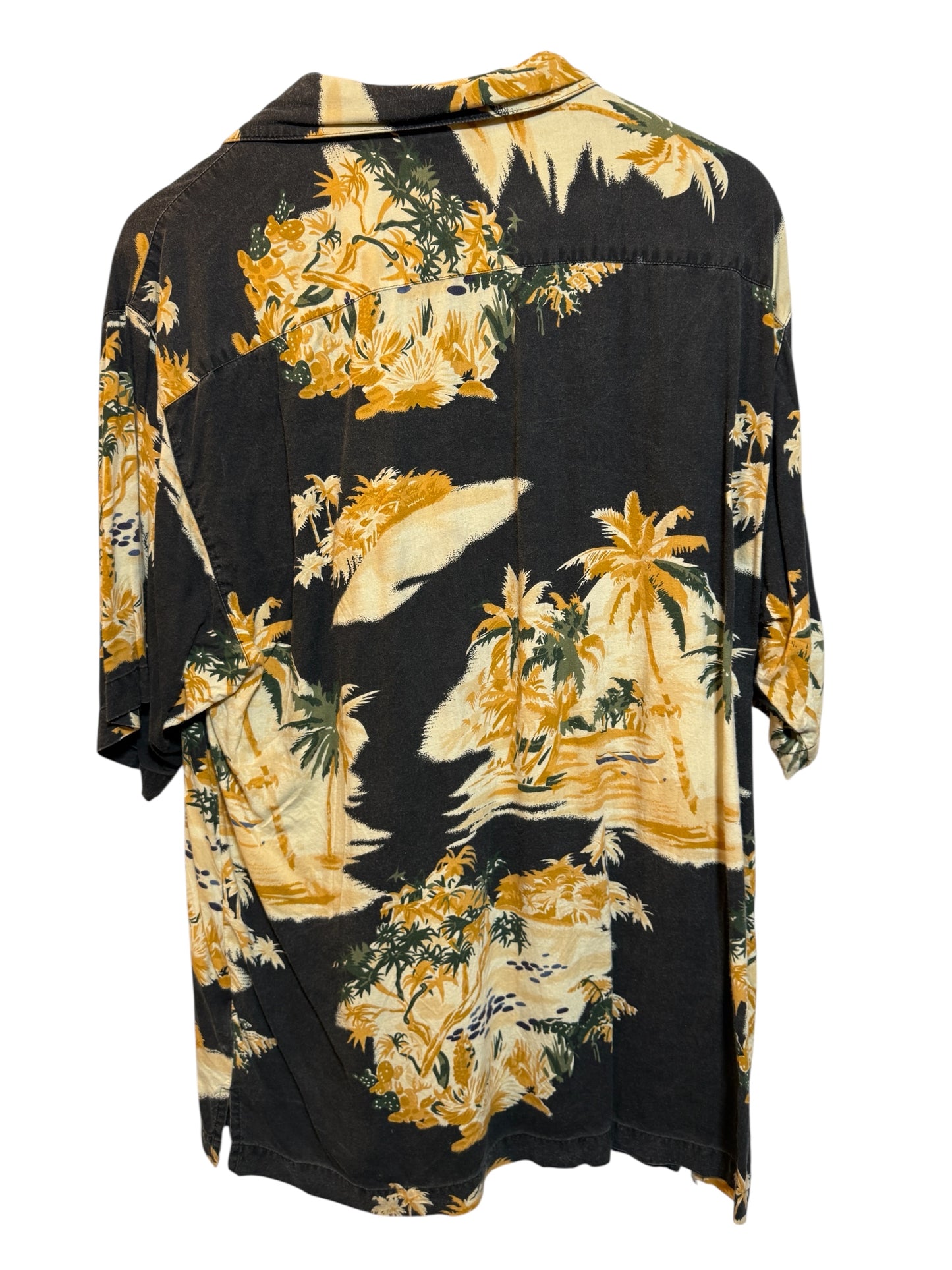 Linguine And Bob Mens Black Hawaiin Shirt (Size M)