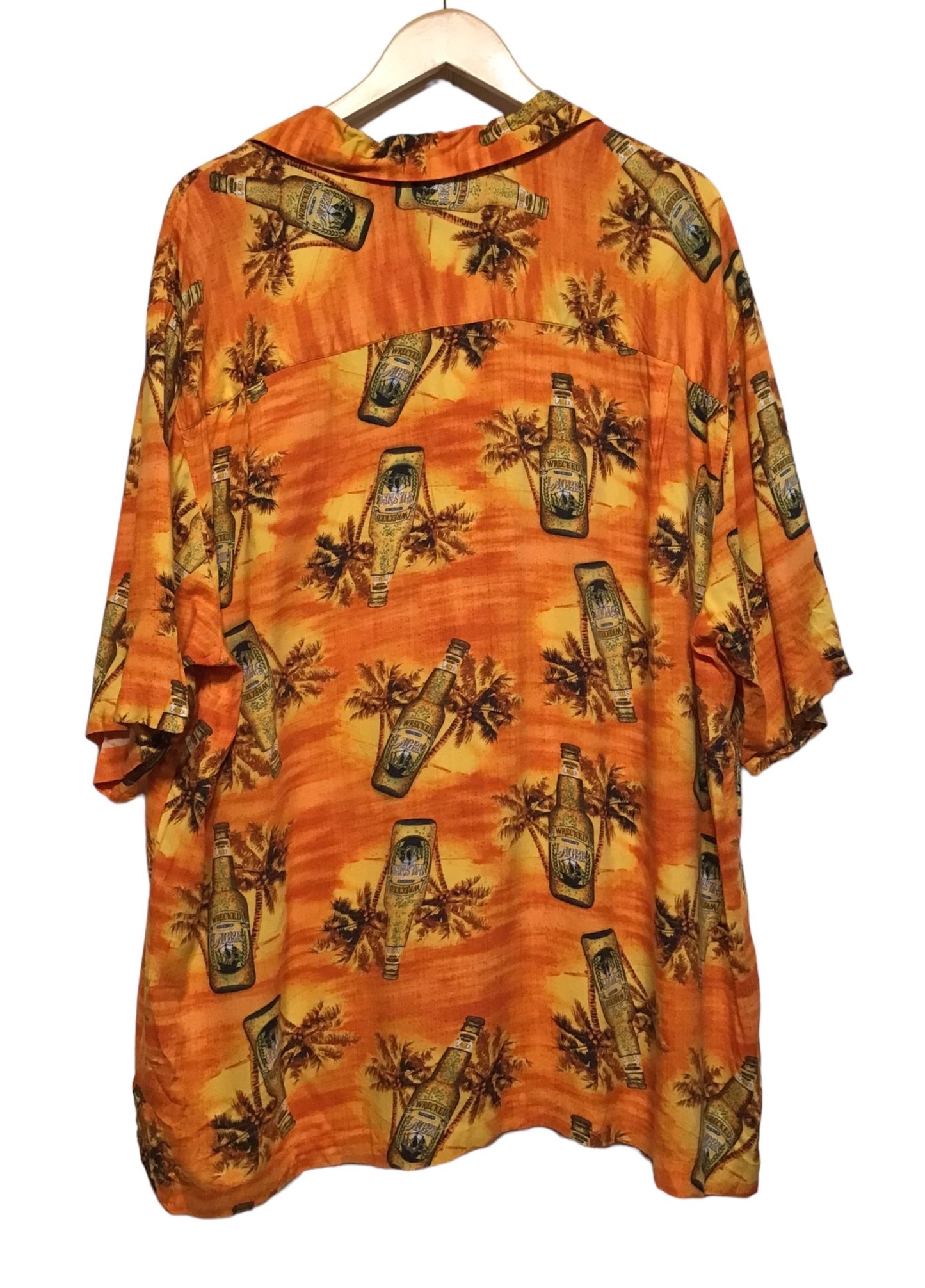 Orange  Hawaiian Shirt (Size XL)