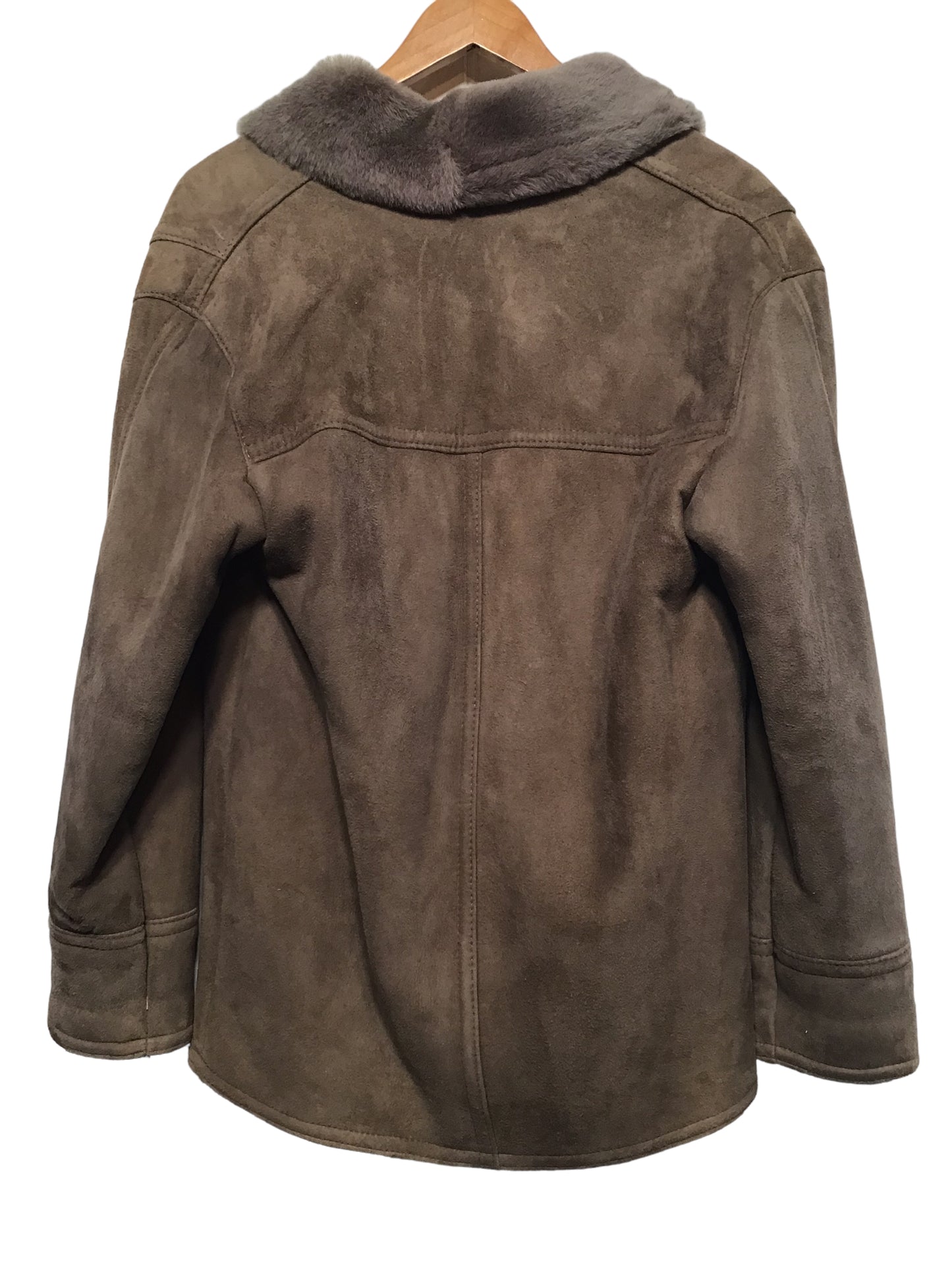 Suede and Shearling Jacket (Size M)