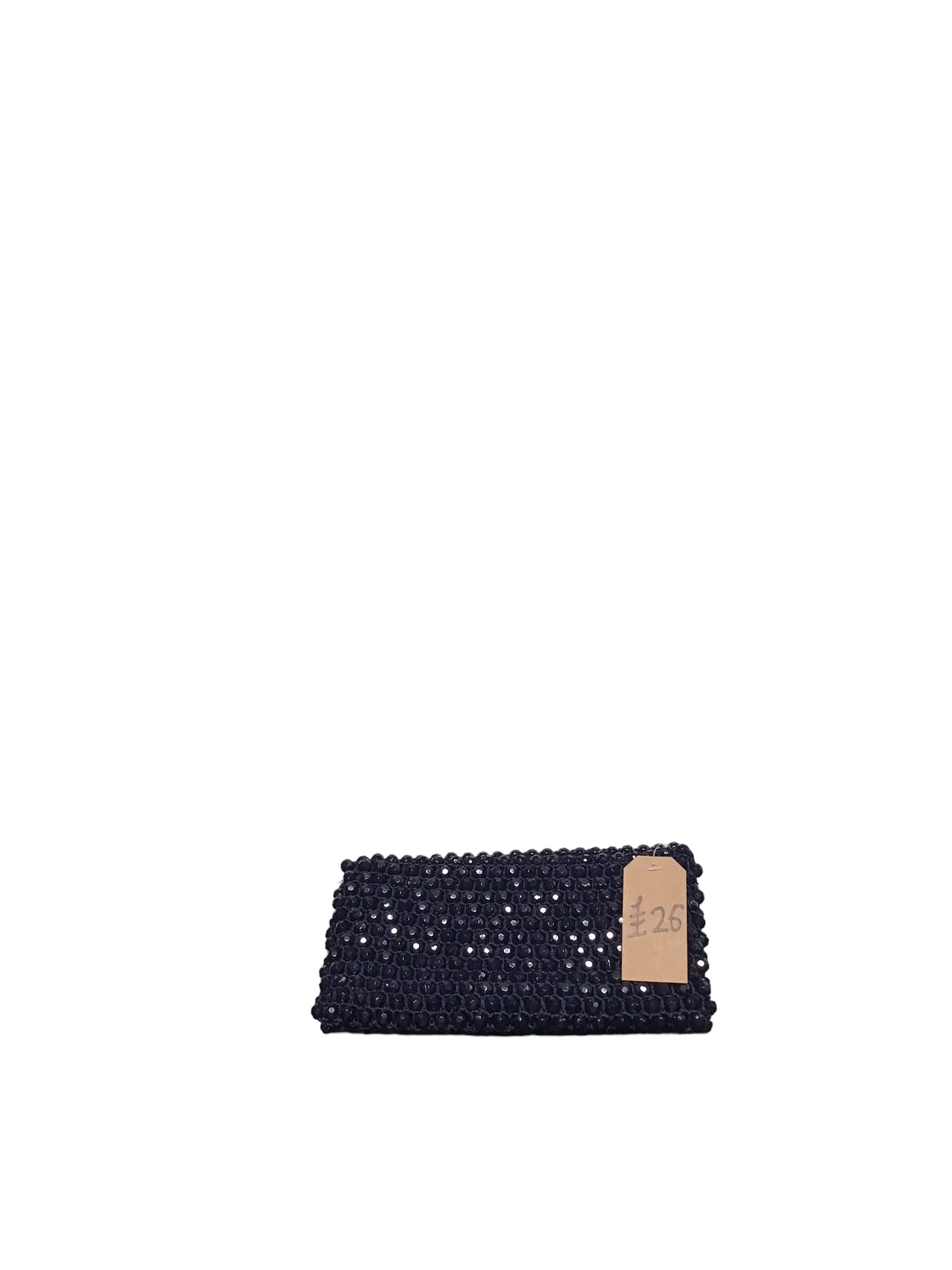 Purple Beaded Clutch (W22xH12cm)