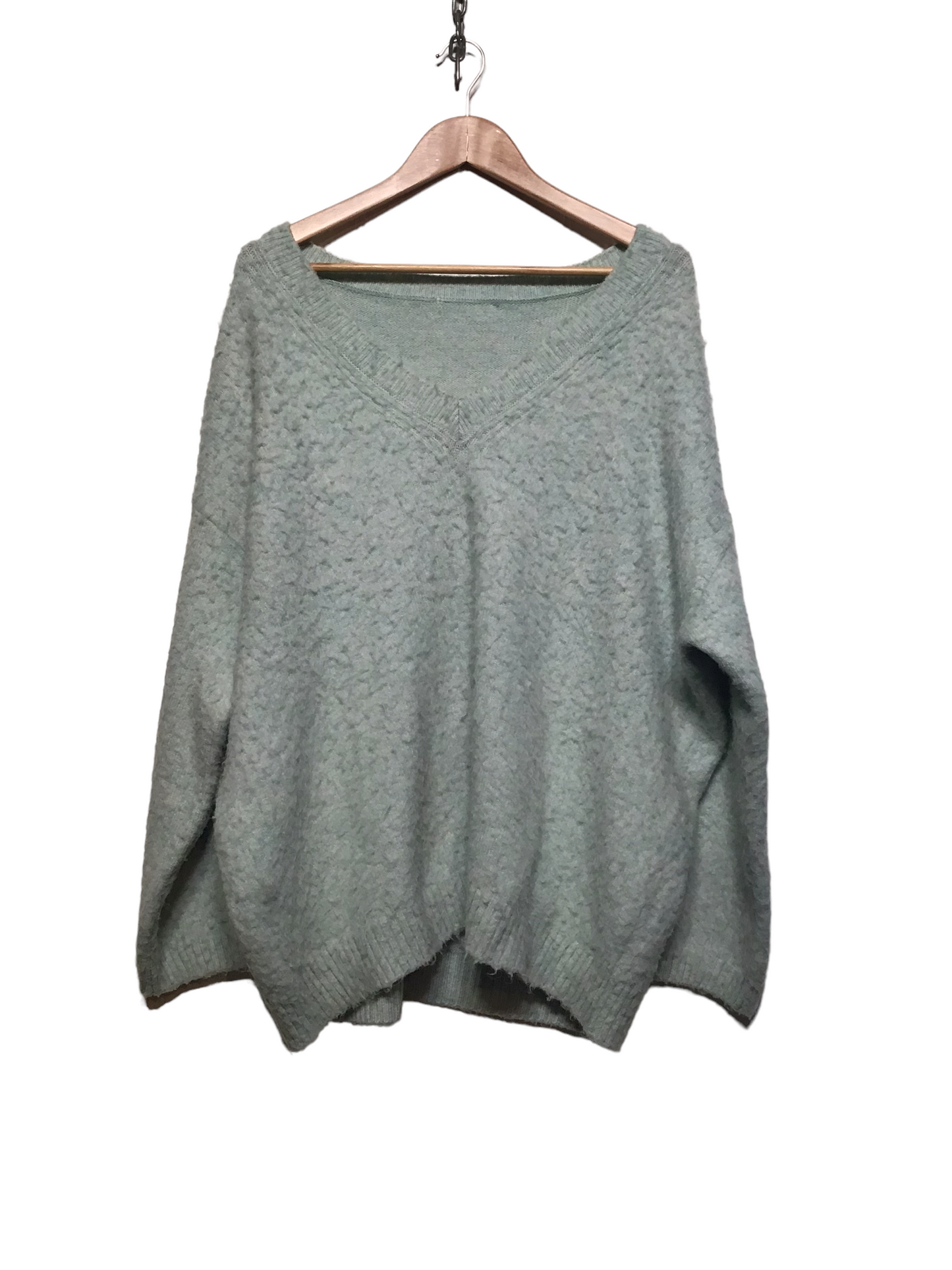 V Neck Blue Knit (Size L)