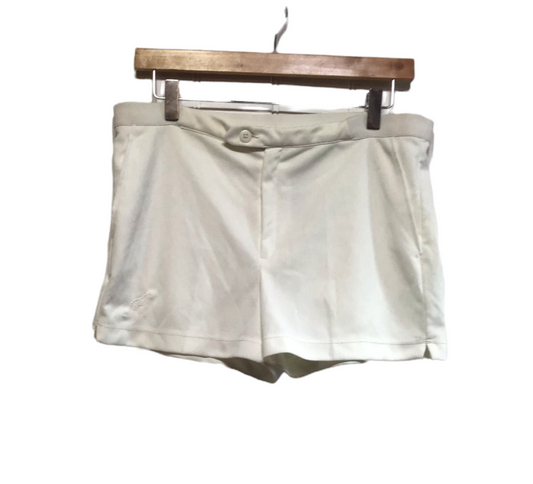 White Polyester Women's Tennis Shorts (Size M)