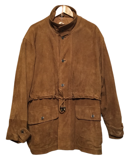 Brown Suede Coat (Size XL)