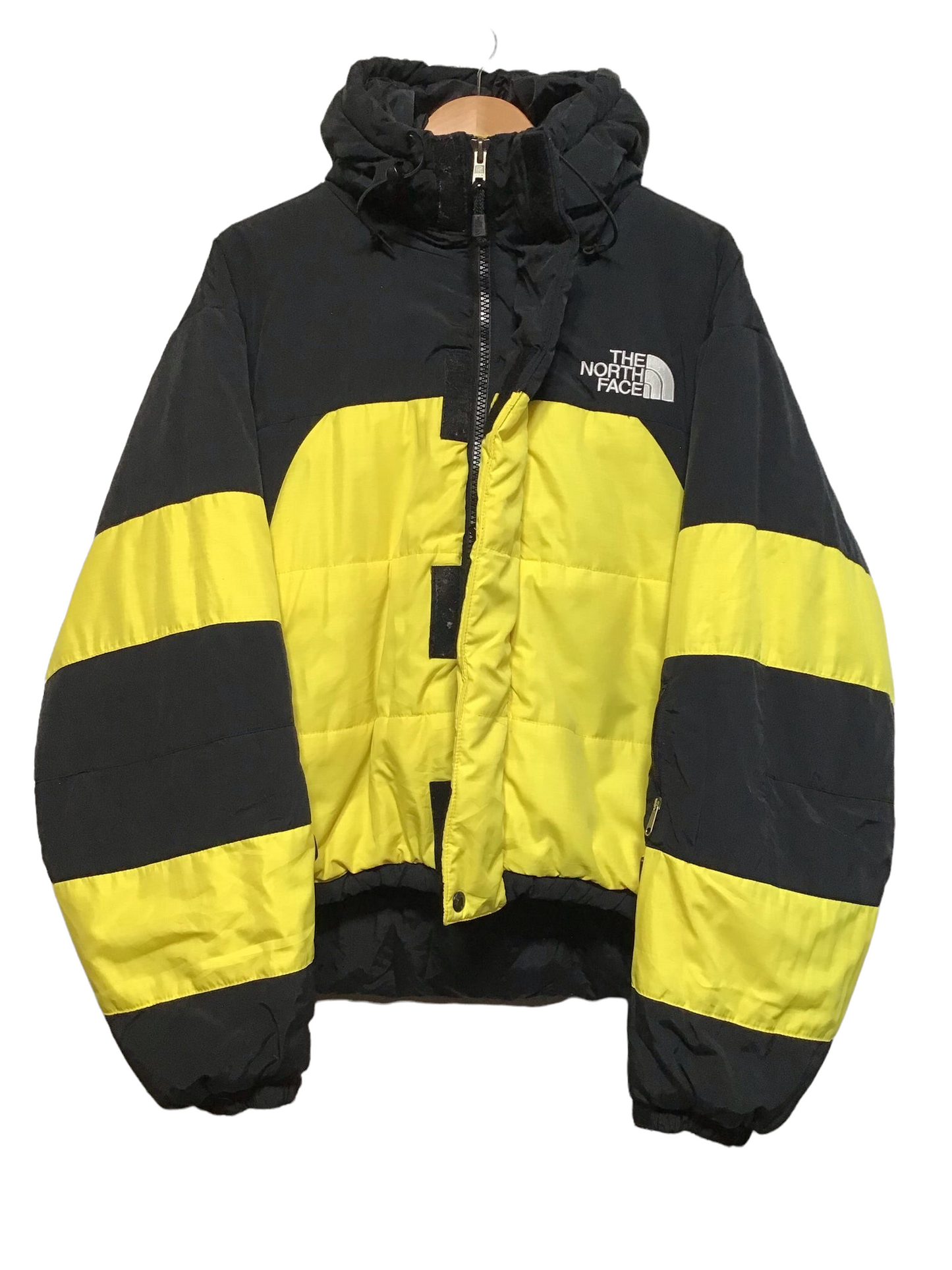 North Face Black & Yellow Puffer (Size L)