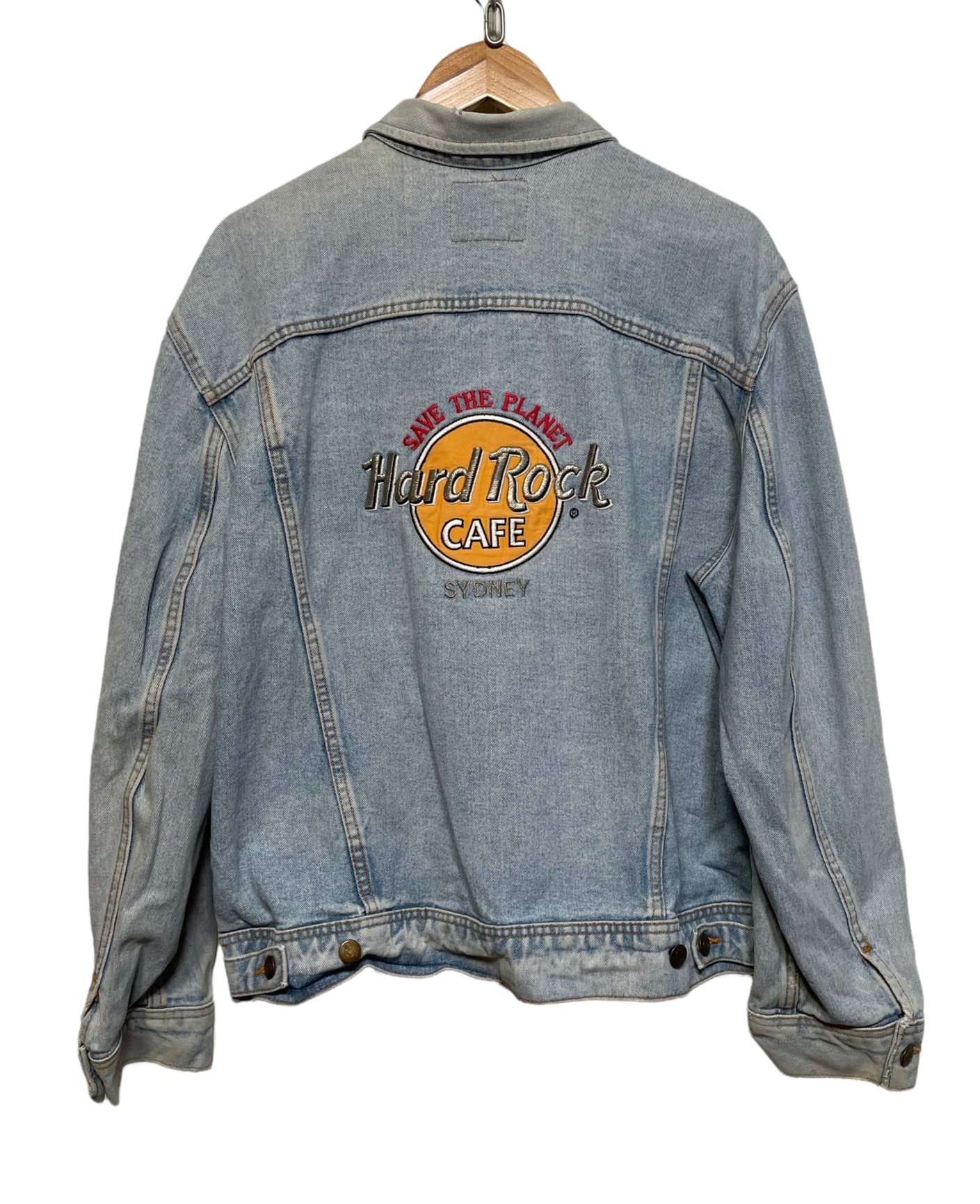‘Save The Planet’ Hard Rock Cafe Sydney Denim Jacket (Size M)