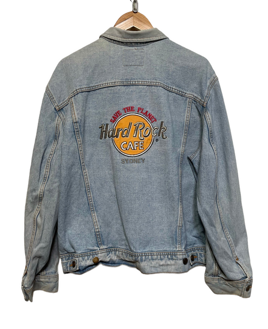‘Save The Planet’ Hard Rock Cafe Sydney Denim Jacket (Size XL)