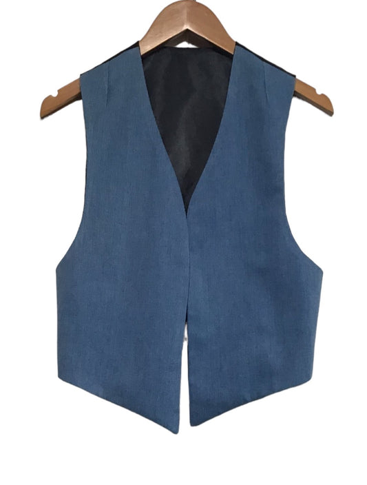 Light Blue and Black Waistcoat (Size S)