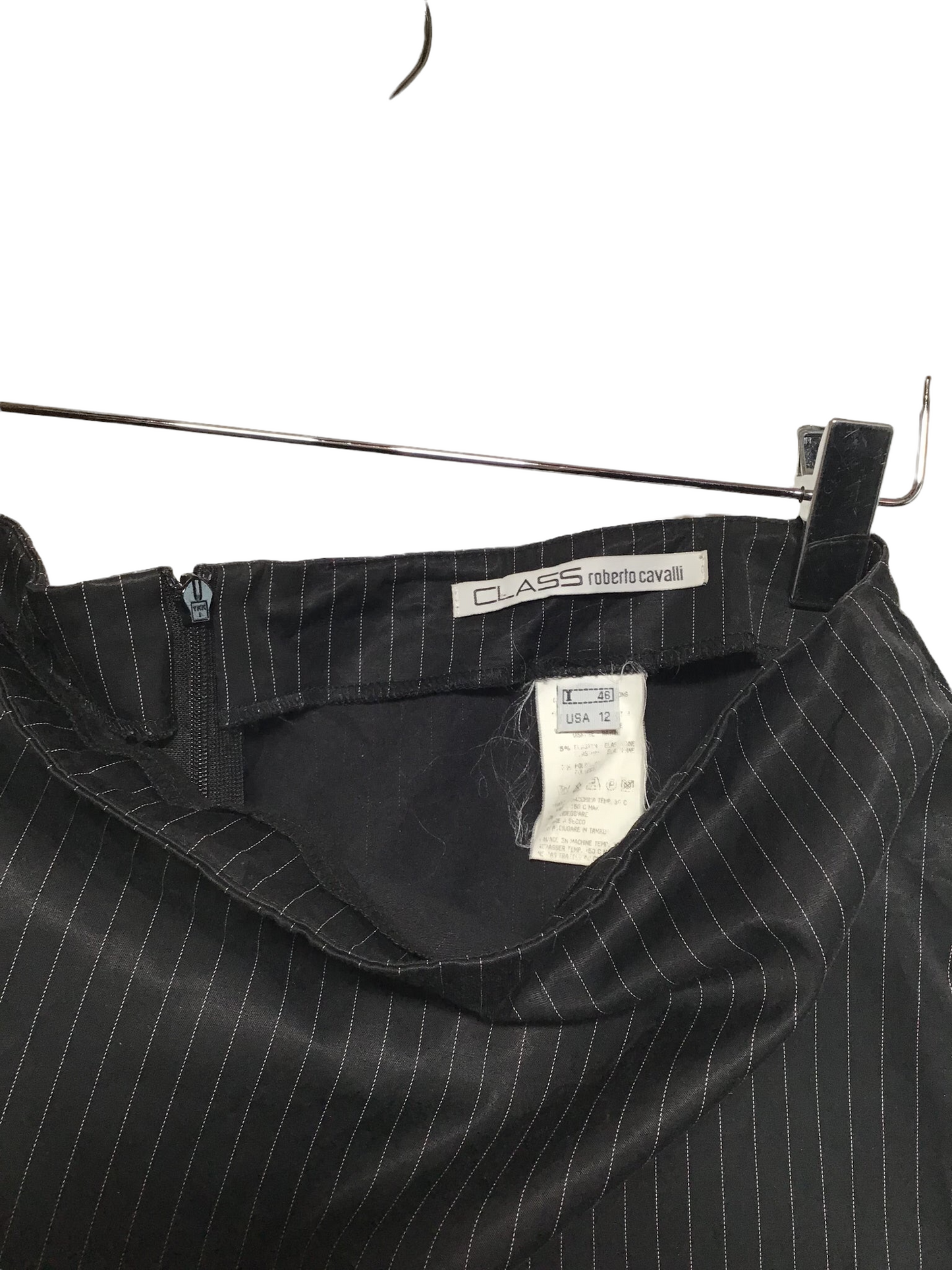 Class Roberto Cavalli Pinstripe Suit Skirt (Size XL)