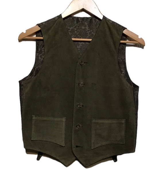 Green Buttoned Waistcoat (Size S)