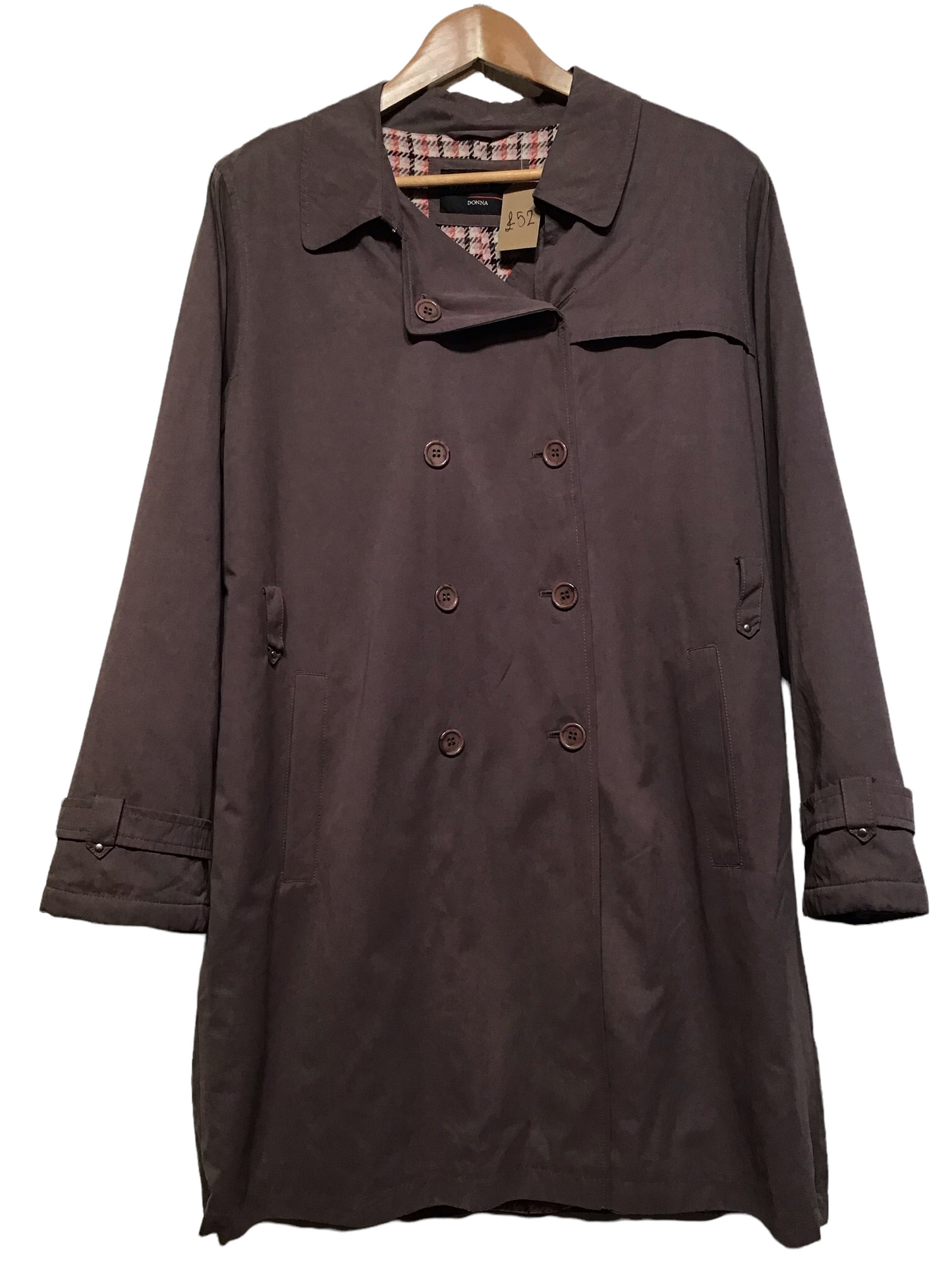 Damo Women’s Heather coloured Button Rain Coat (Size XL)