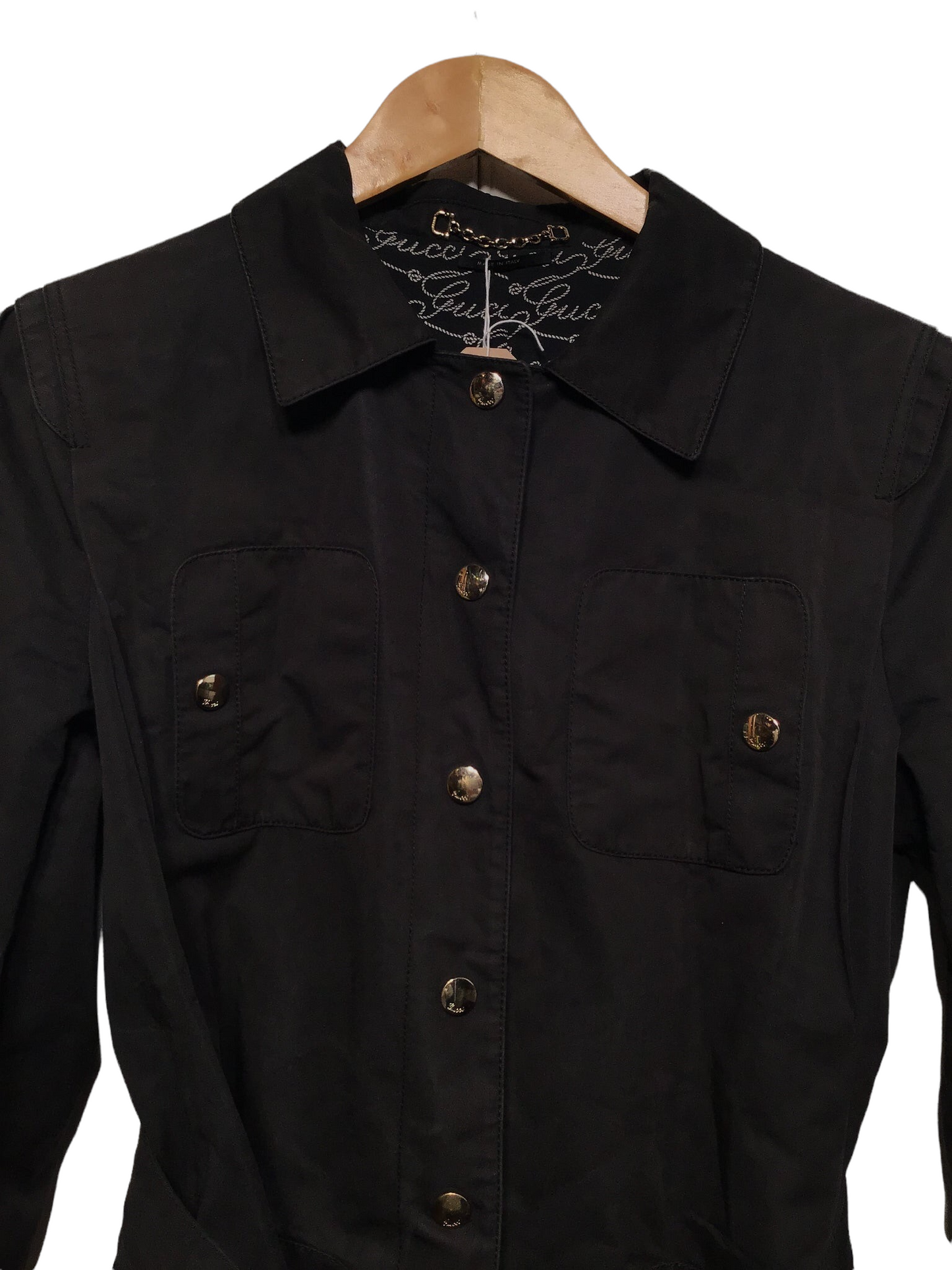 Gucci Jacket with Classic Wooden Buckle (Size S)