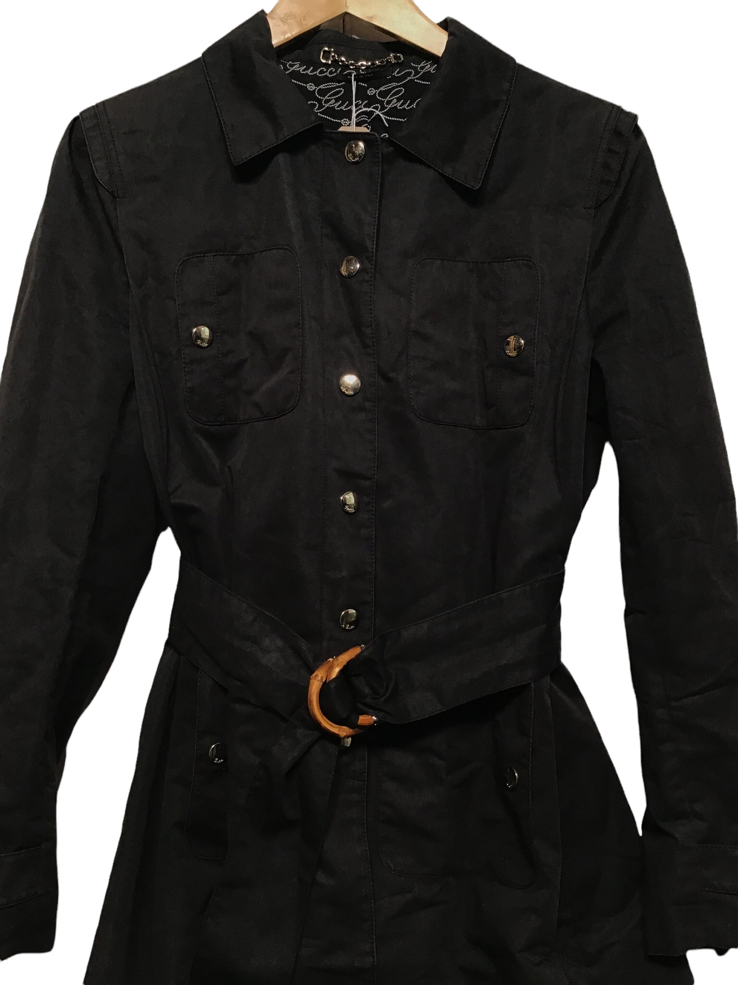 Gucci Jacket with Classic Wooden Buckle (Size S)