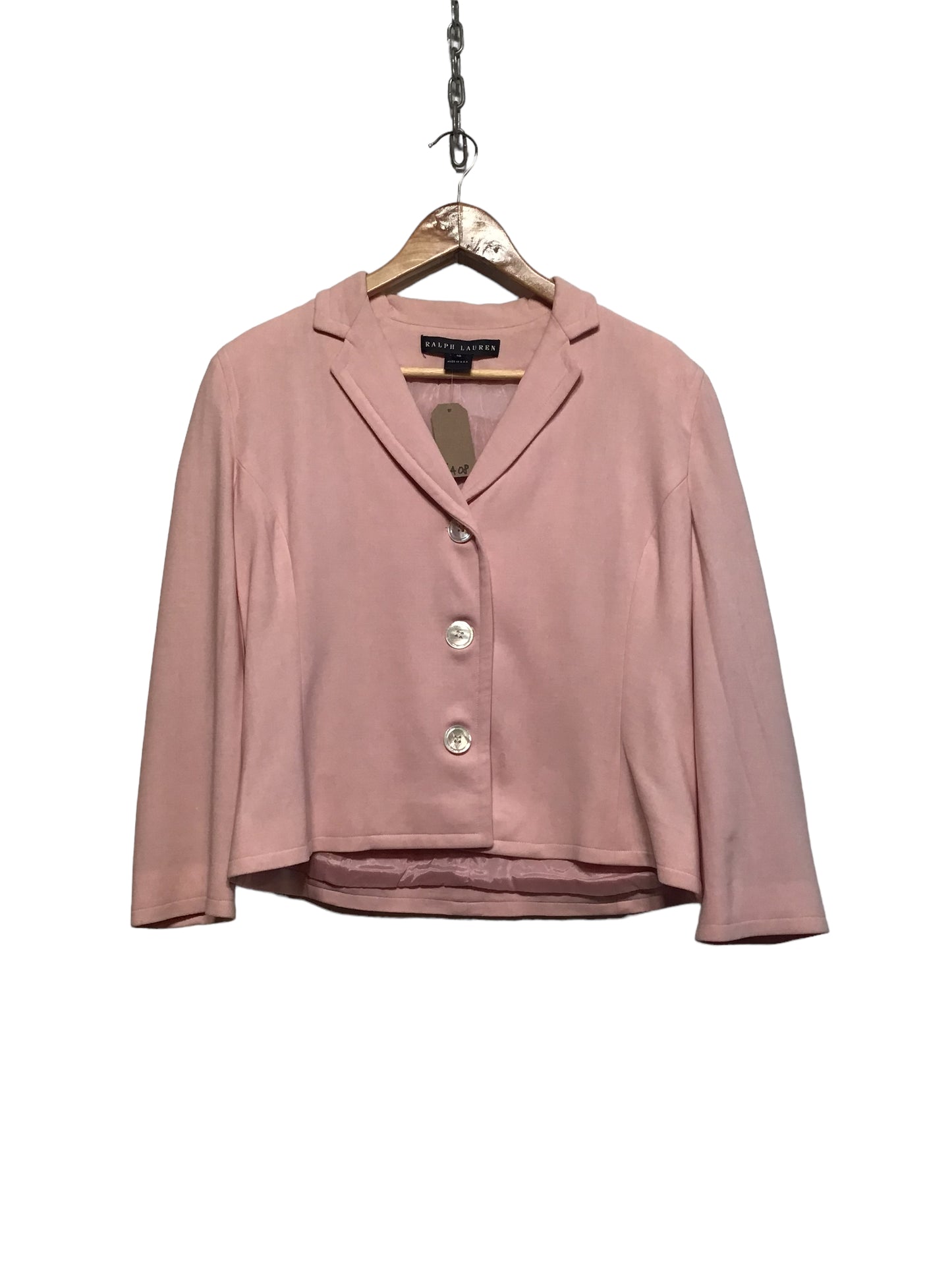 Ralph Lauren Pink Women's Jacket and Skirt Set (Size M)
