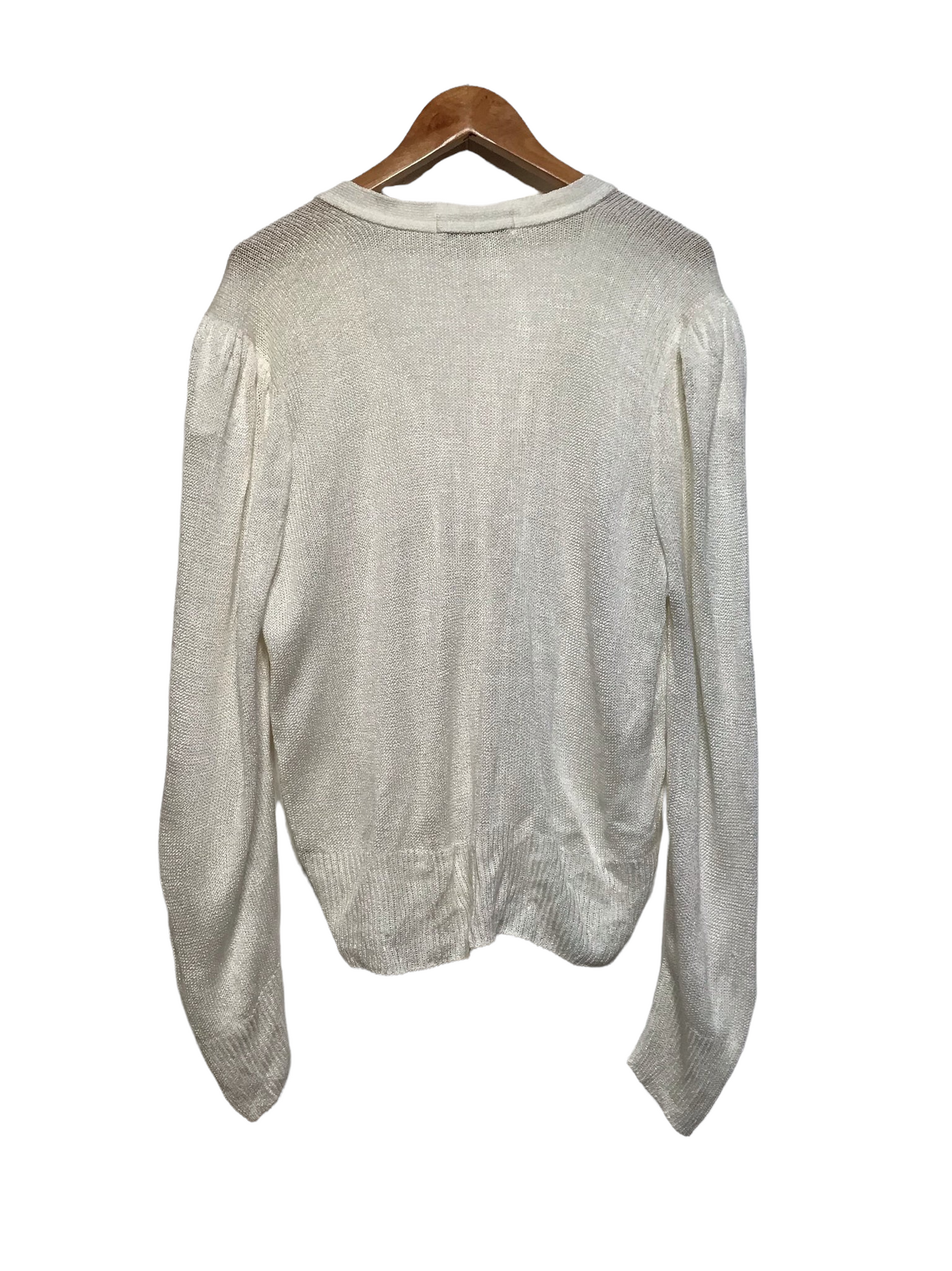 White Knitted Cardigan (Size XL)