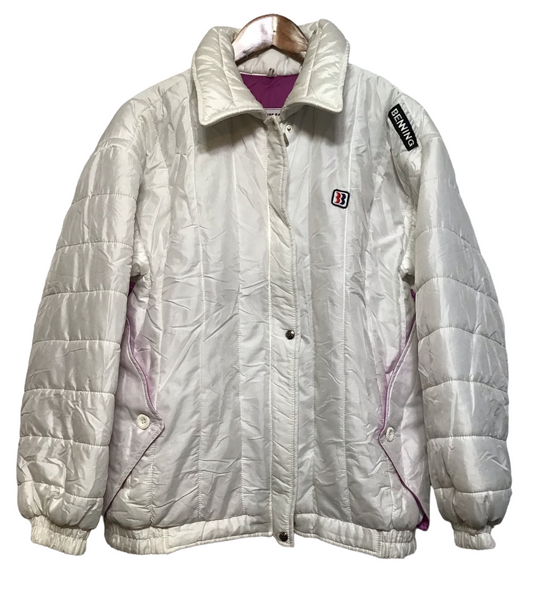 Benning White Collared Sports Jacket (Size L)