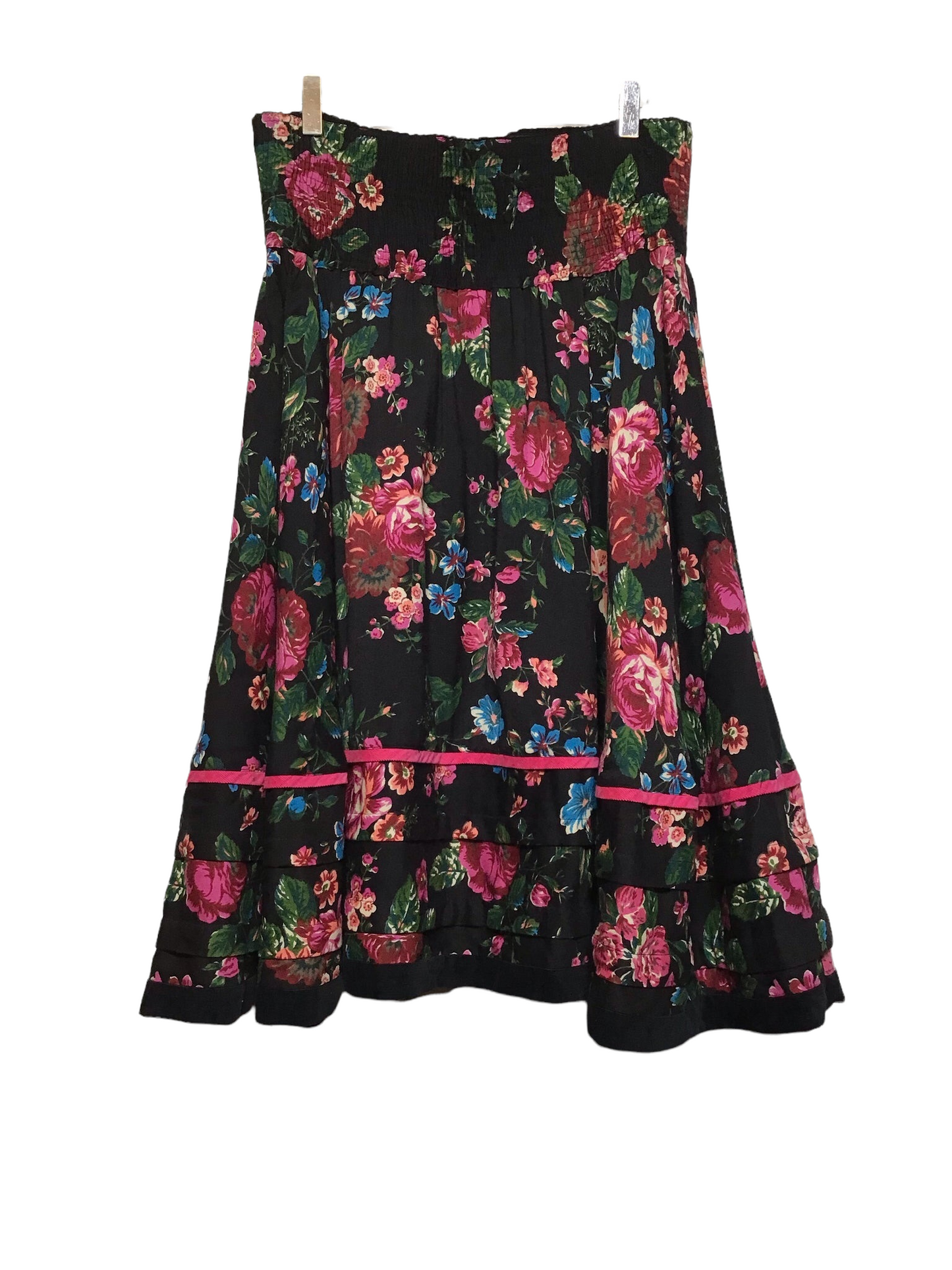 KENZO Floral Midi Skirt (Size L)
