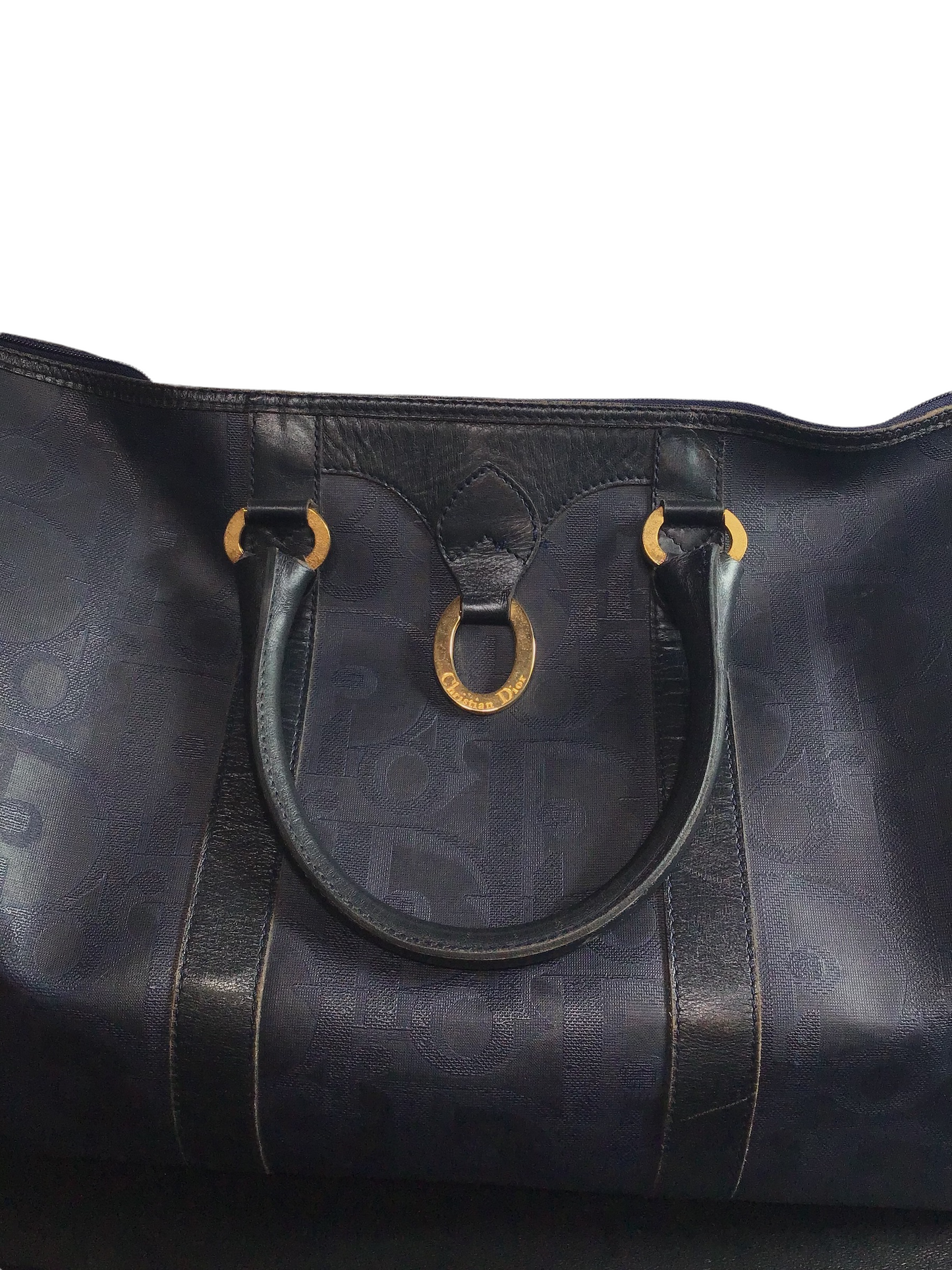 Christian Dior Navy Trotter Duffle Bag
