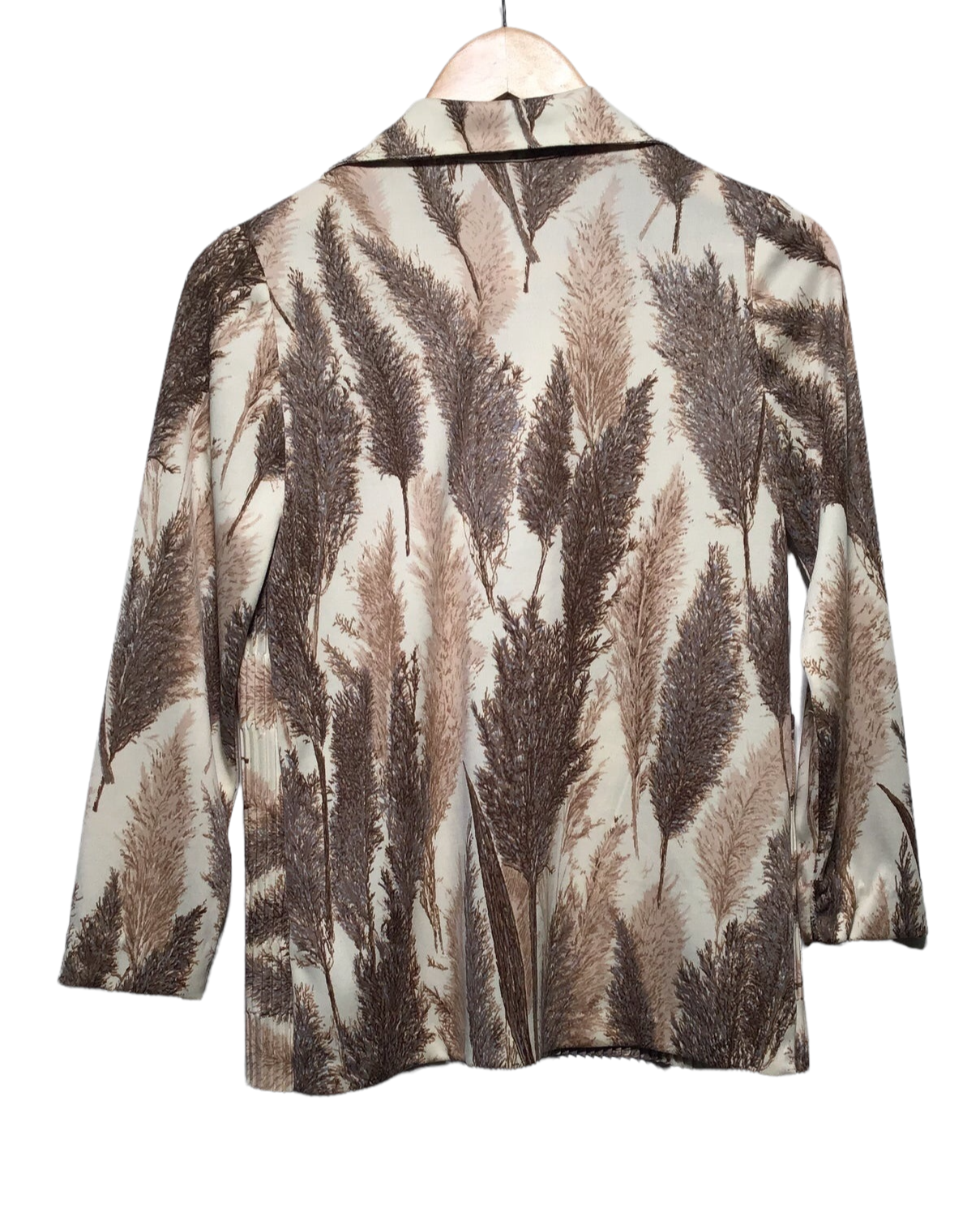 Pleated 70s Blouse (Size S)