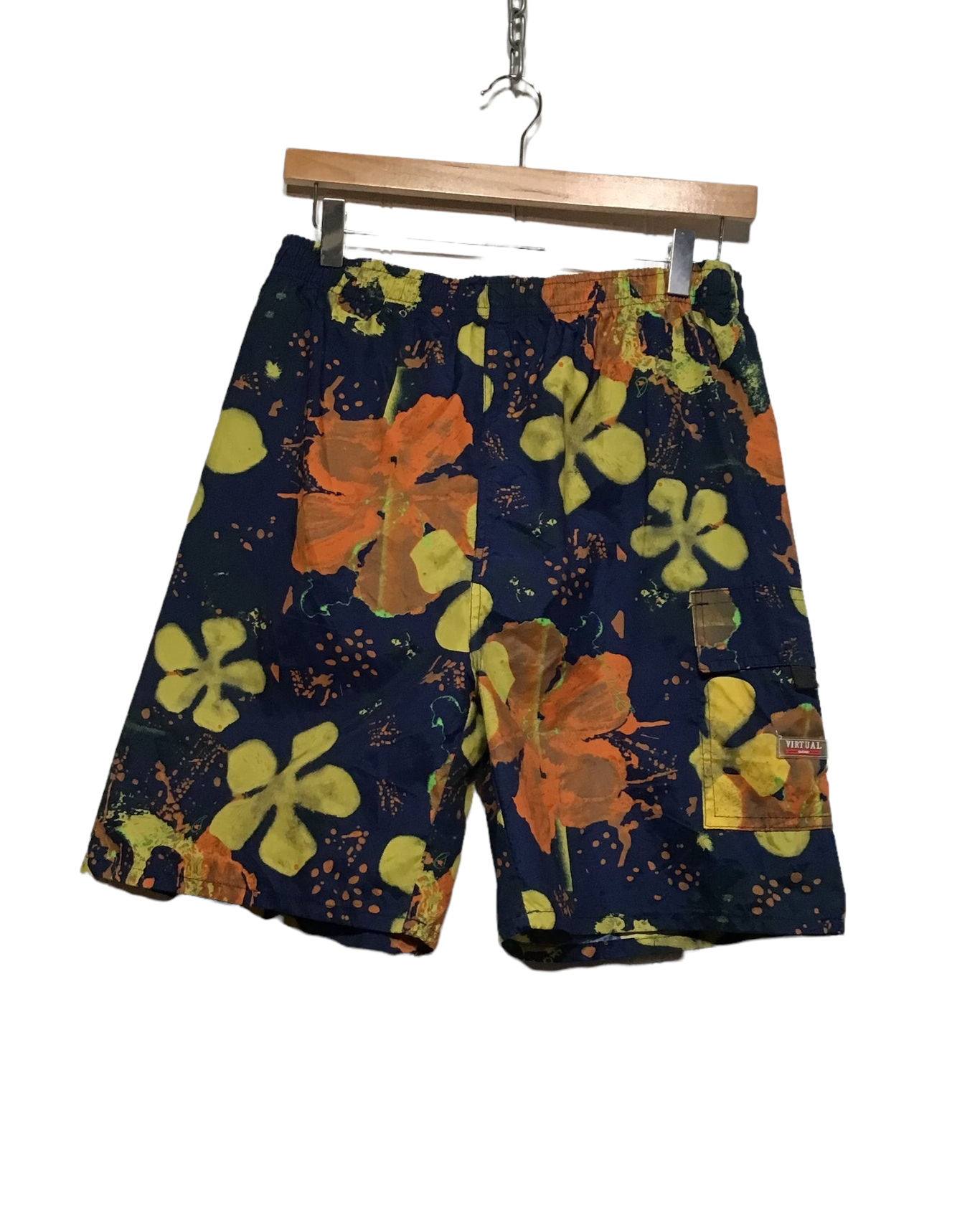 Flower Printed Sport Shorts (Size M)