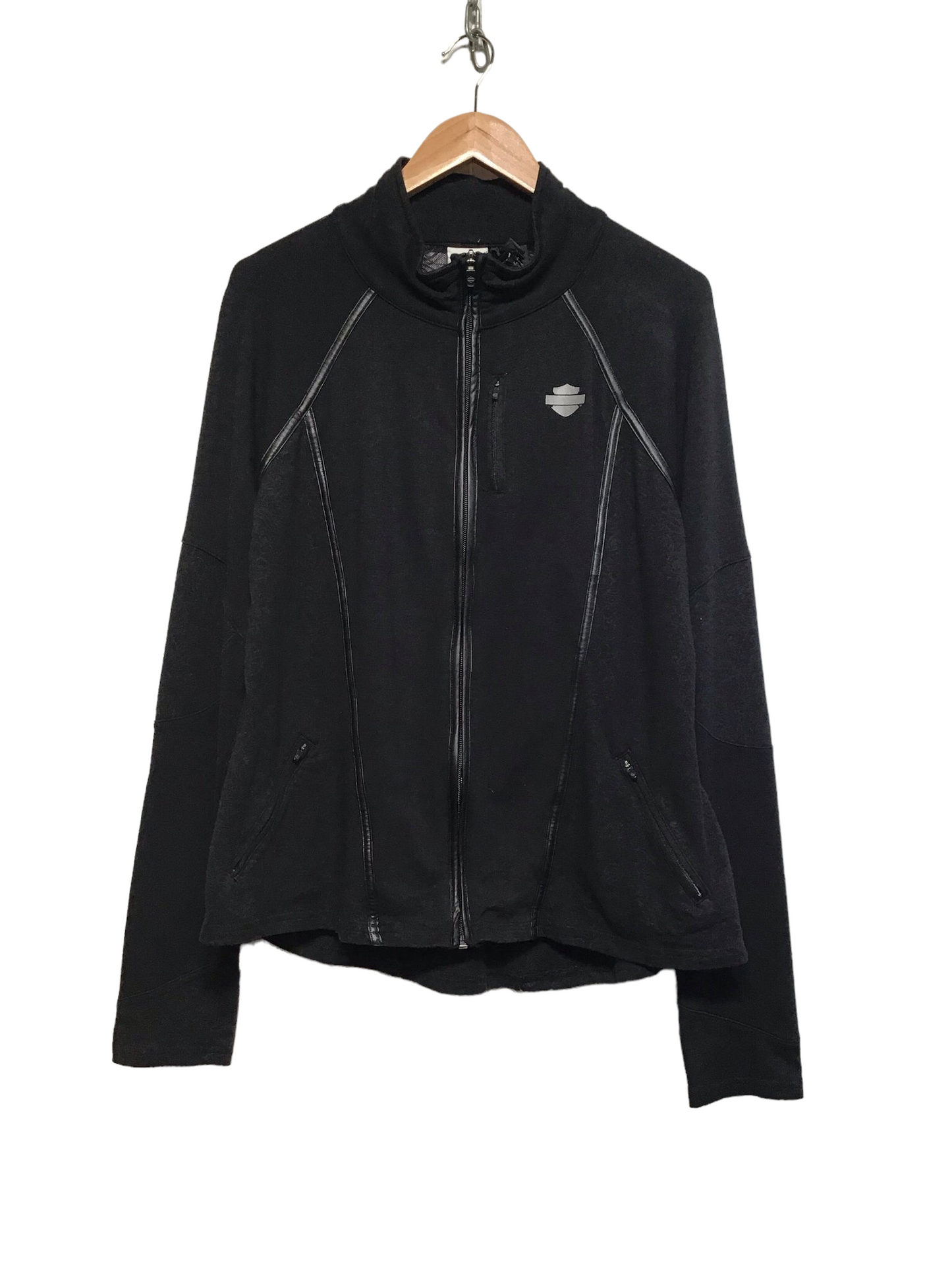 Harley Davidson Women's Zip Up Top (Size L)