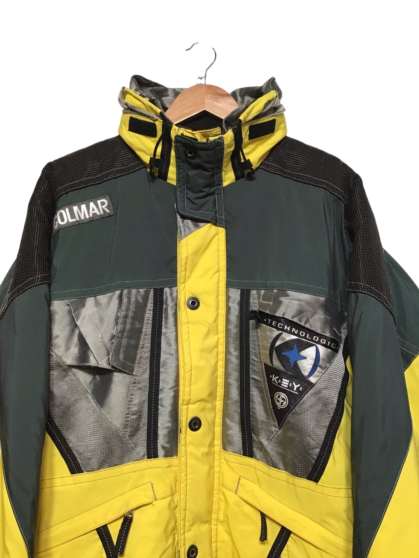 Colmar Yellow Mens Ski Jacket (Size L)