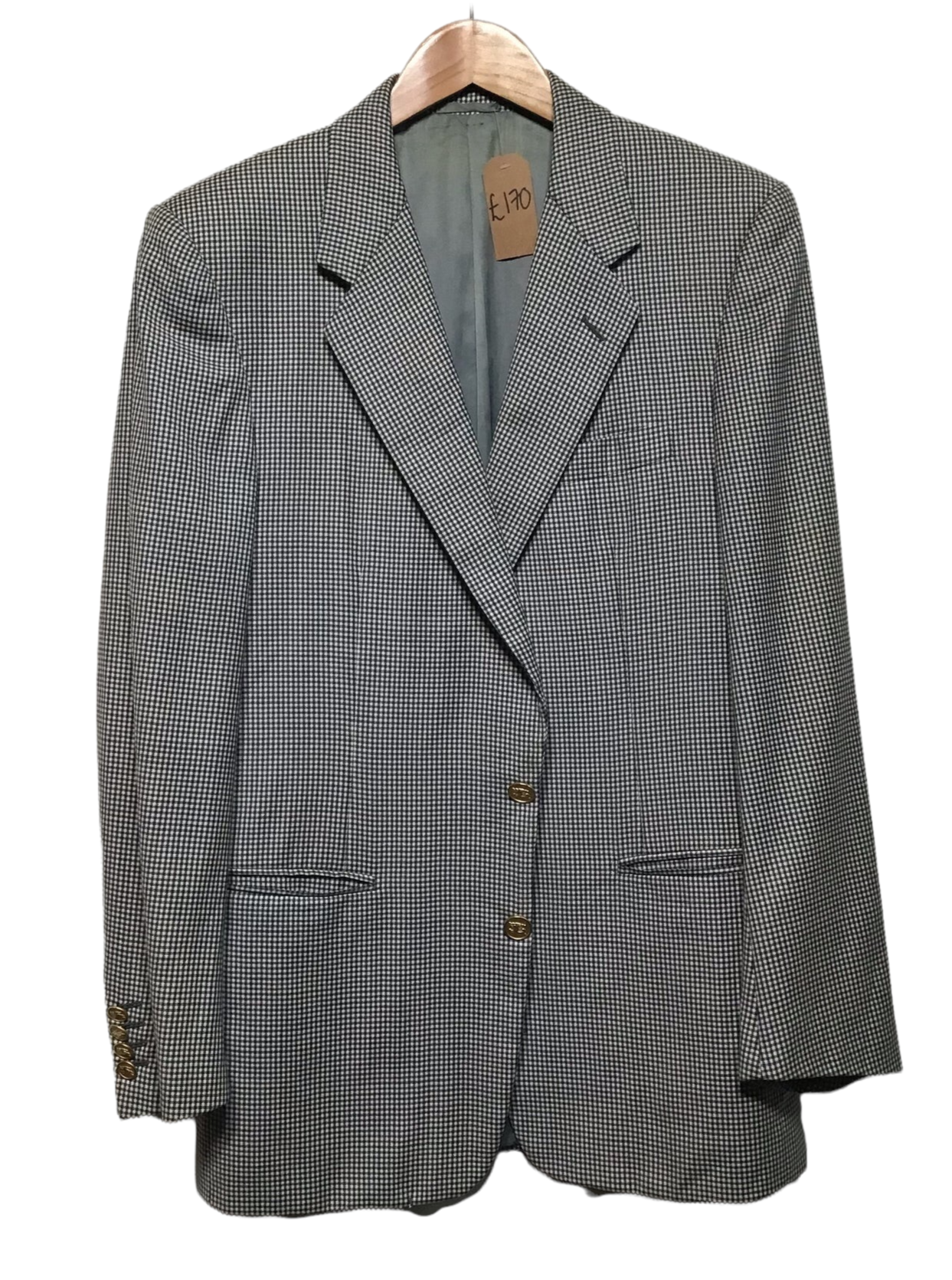 Burberry Mens Chequered Blazer (Size fitted 38”)
