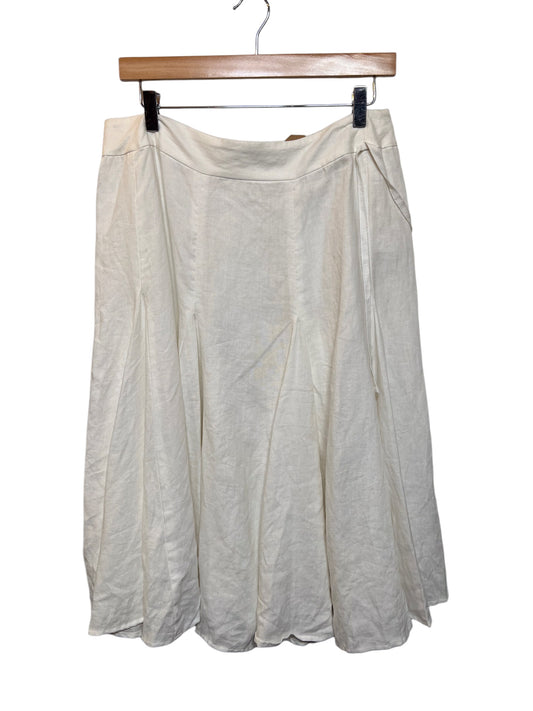 Women’s White Linen Skirt (Size XL)