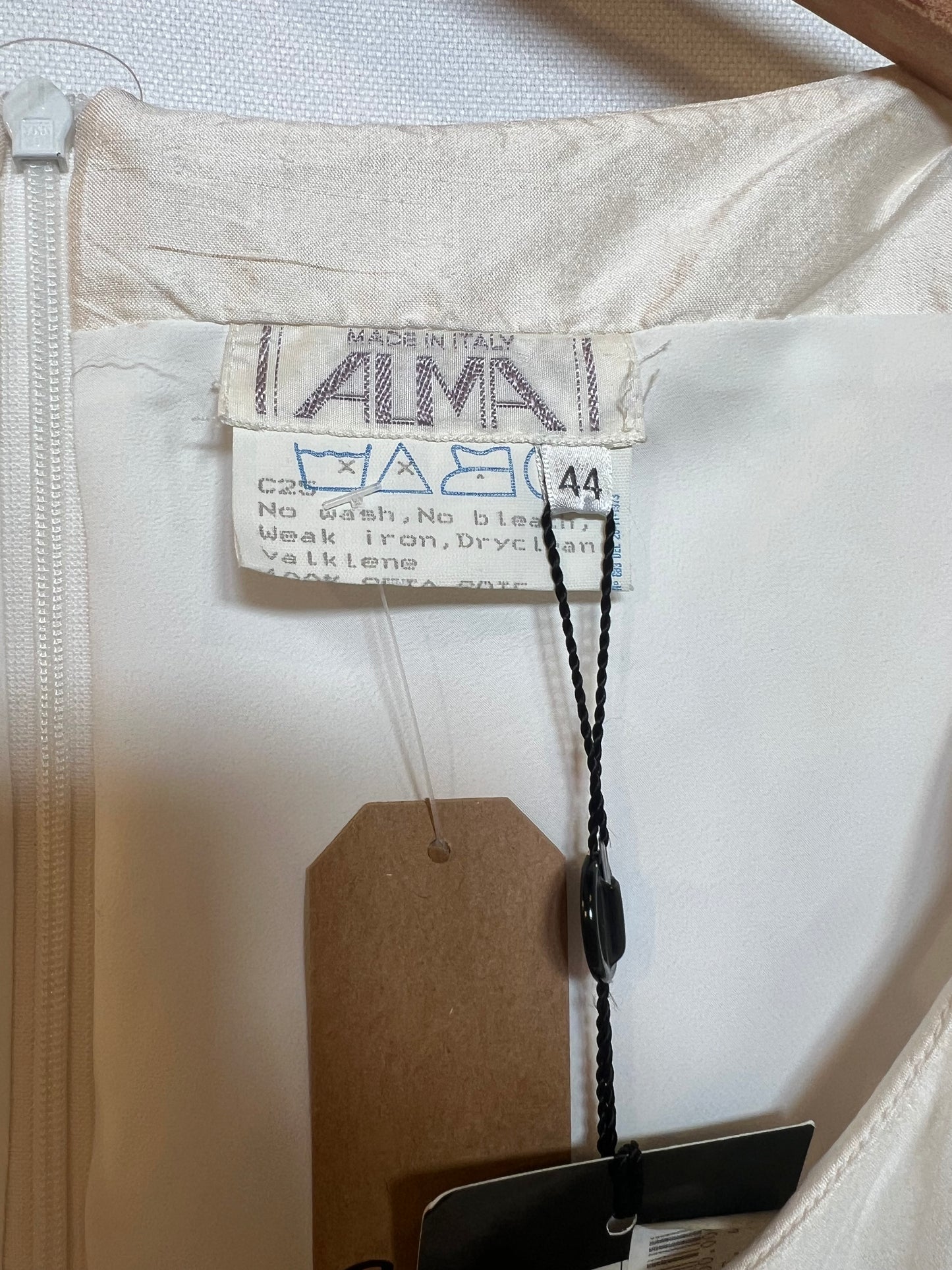 Alma Silk White Long Dress (Size XL)