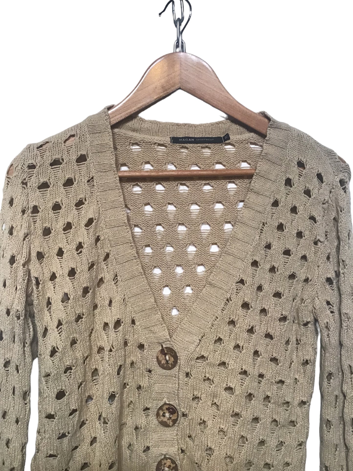Magan Knitted Cut-Out Cardigan (Size M)