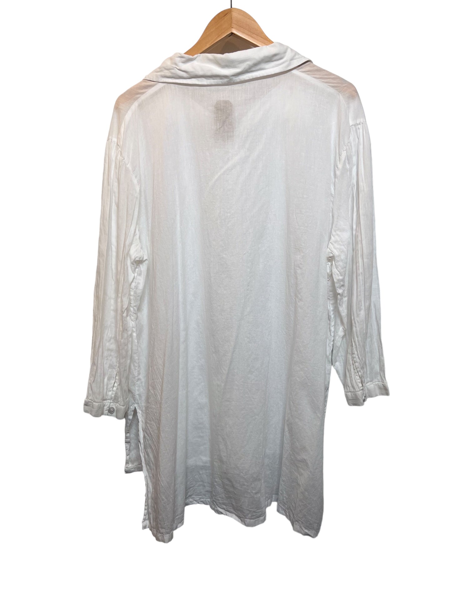 Elvi Women's White Beach Top (Size L)