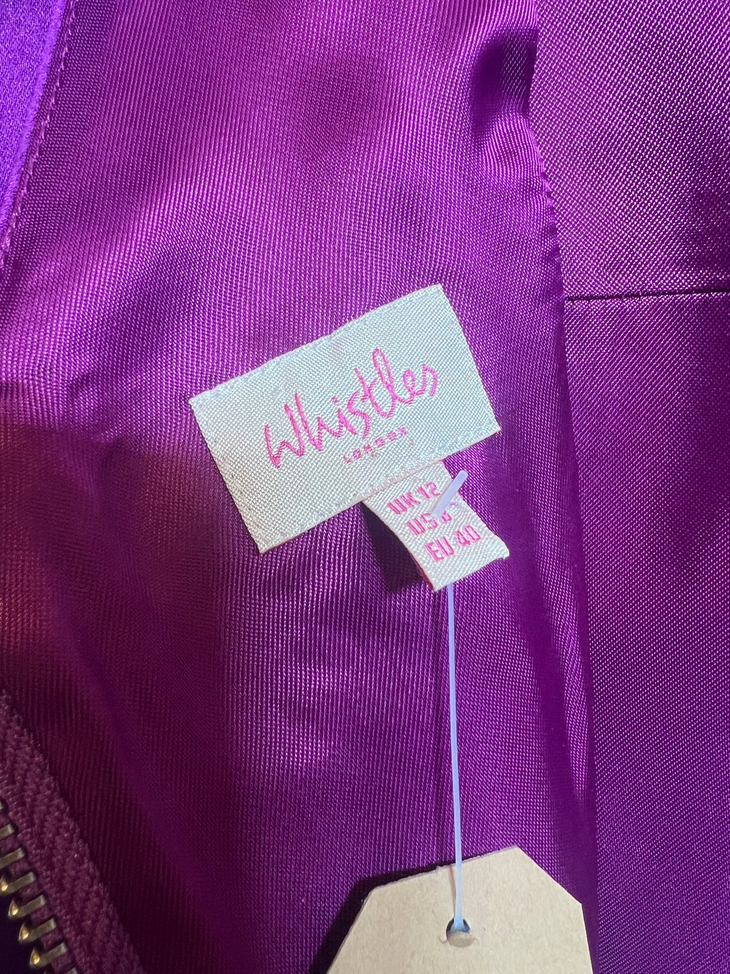 Whistles Purple Dress (Size L)