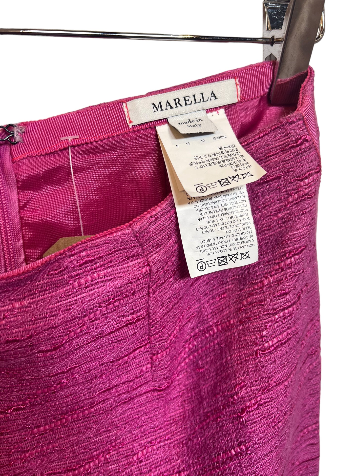 Marella Women’s Pink Linen Skirt (Size L)