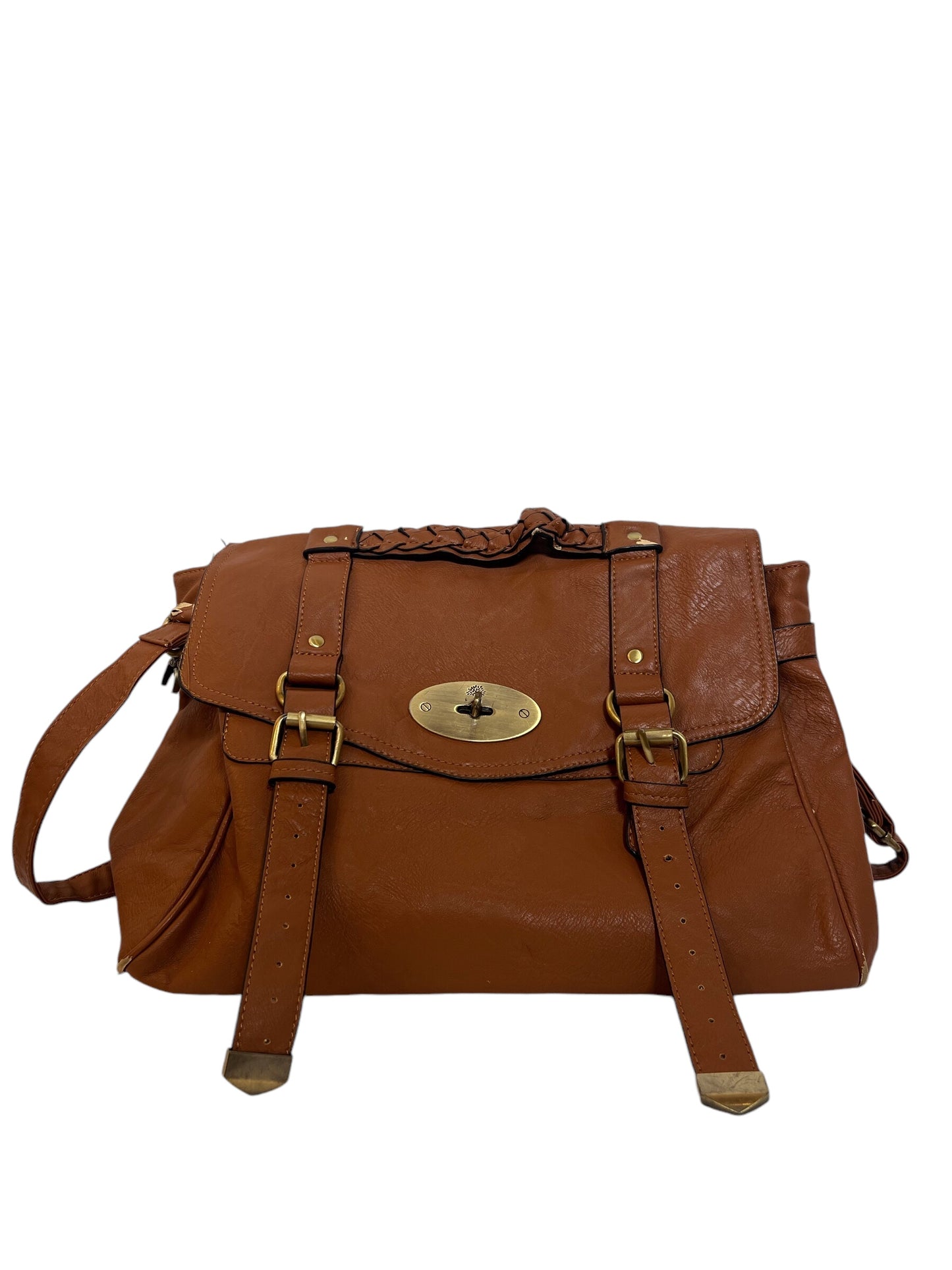 Mulberry Brown Leather Messenger Bag