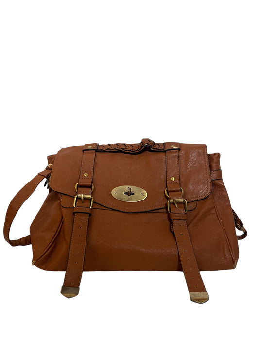 Mulberry Brown Leather Messenger Bag