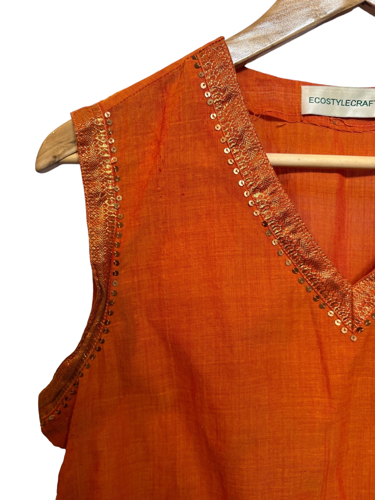 Ecostylecrafts Women's Orange Top (Size XL)