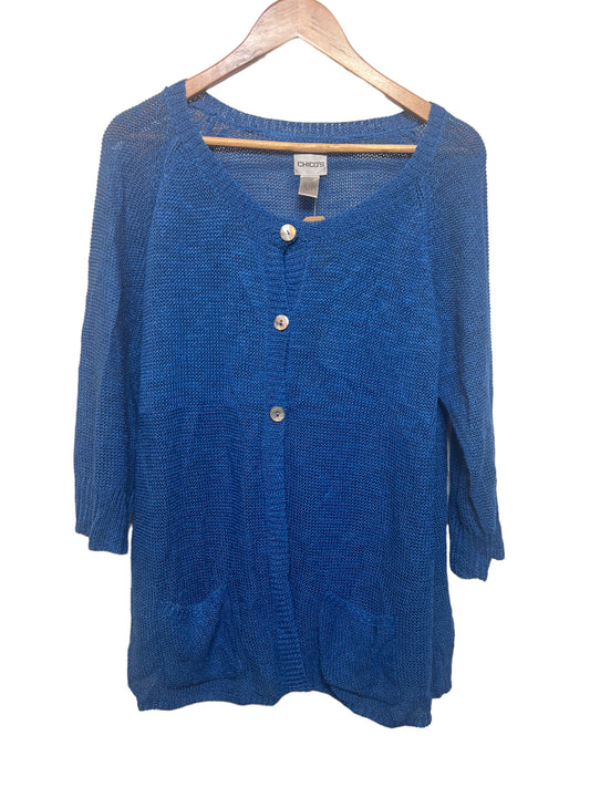 Women’s Blue Knitted Top (Size XL)