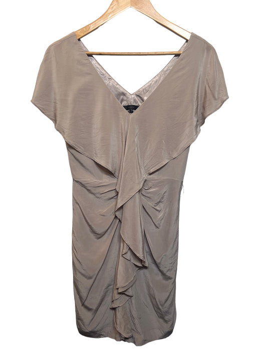 Women’s Dark Cream Satin Dress (Size M)