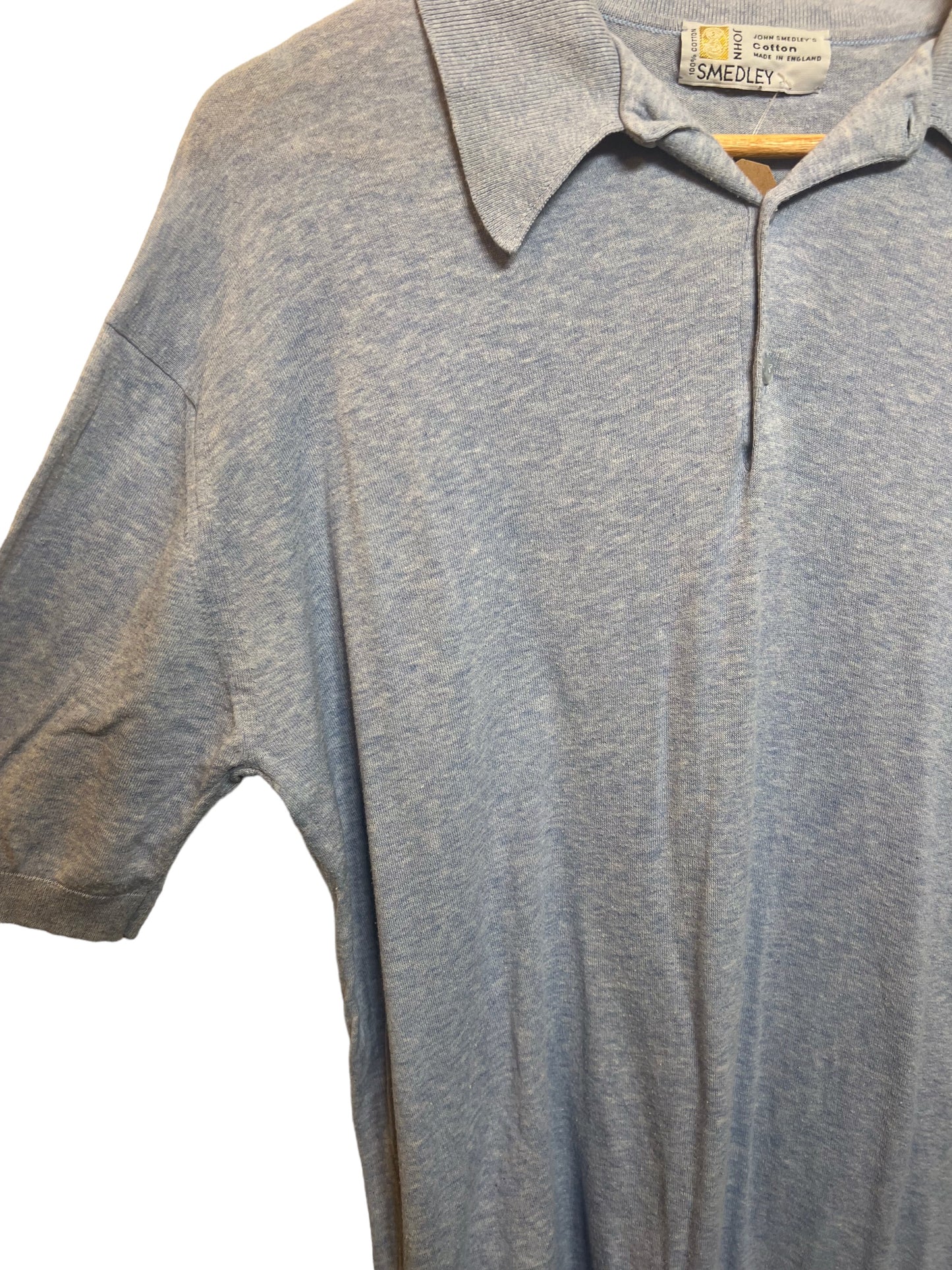 John Smedley Grey Polo T Shirt (Size XL)
