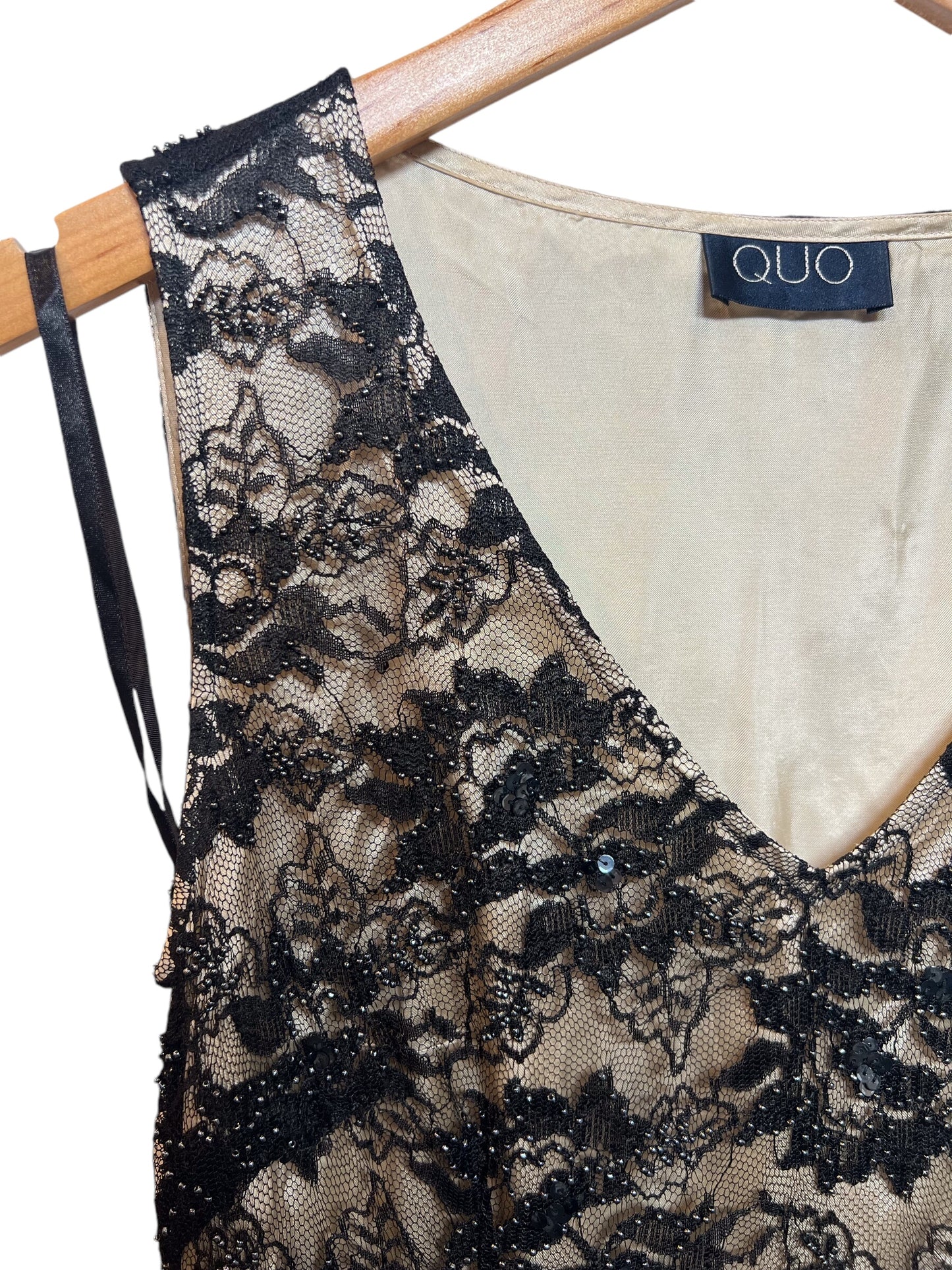 Quo Black Floral Dress (Size M0