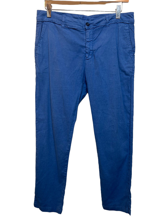 120% Lino Blue Men’s Linen Trousers (Size W30)