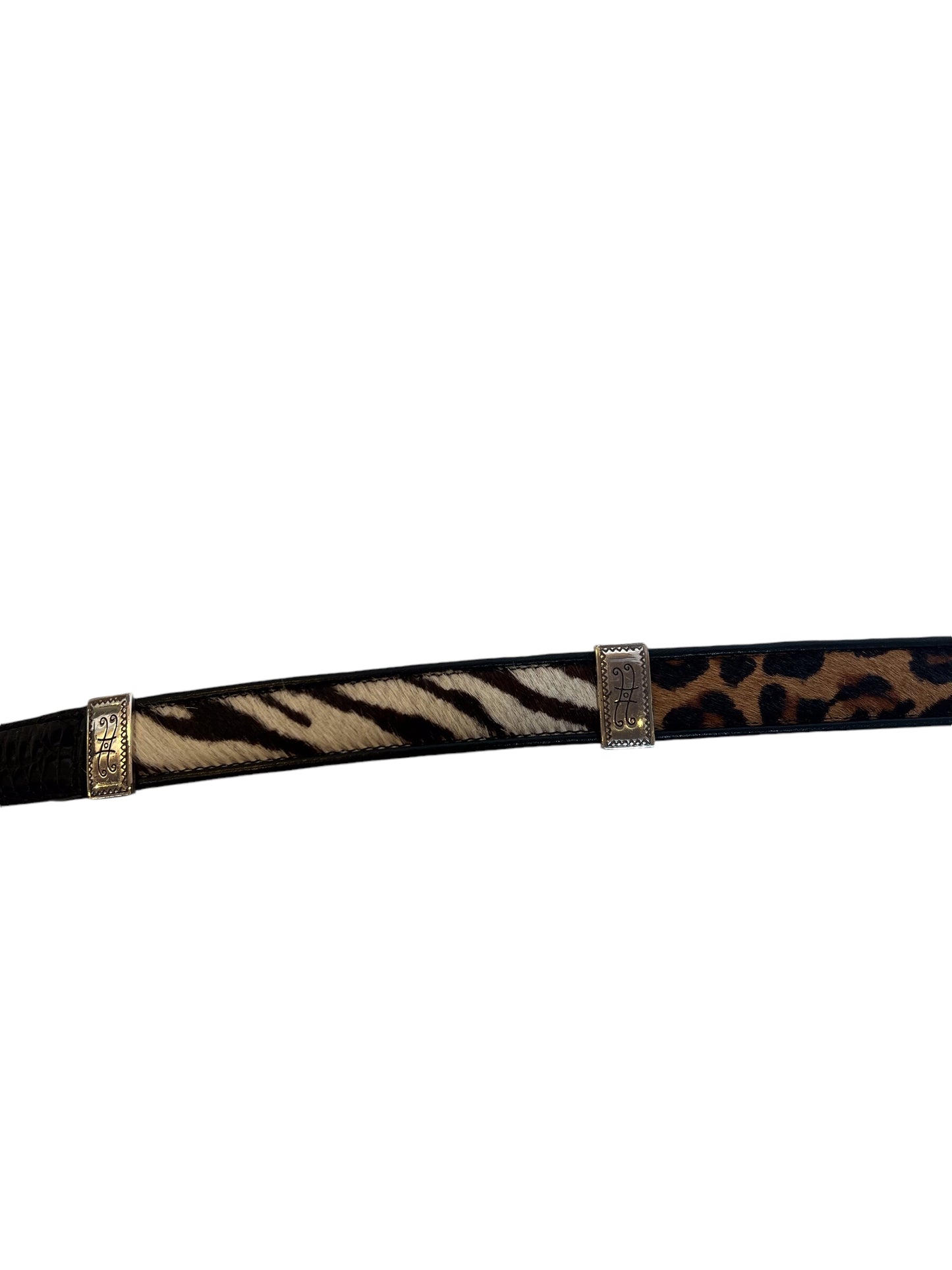 Brighton Animal Print Leather Belt