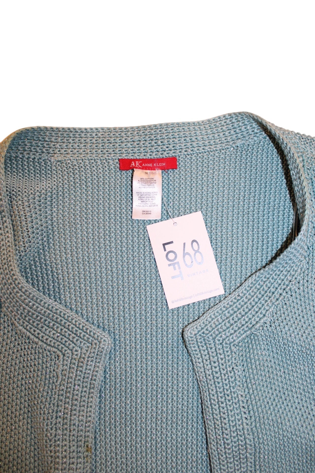 Anne Klein Knitted Womens Cardigan (Size L)