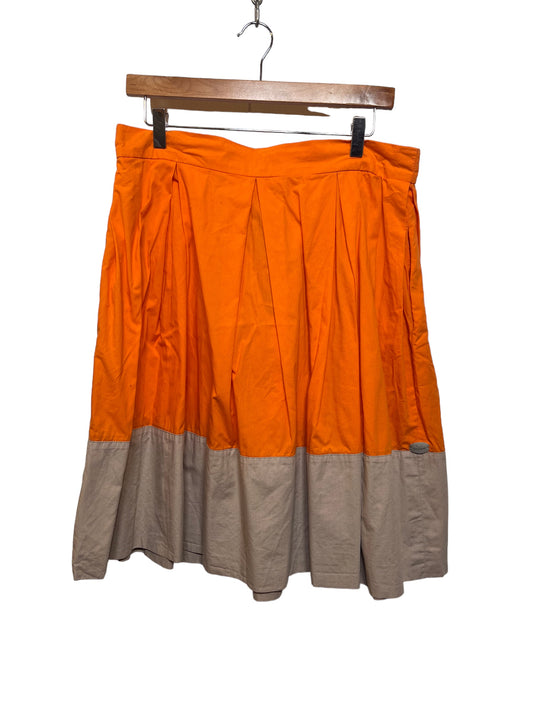 Women’s Orange Grey Skirt (Size XL)
