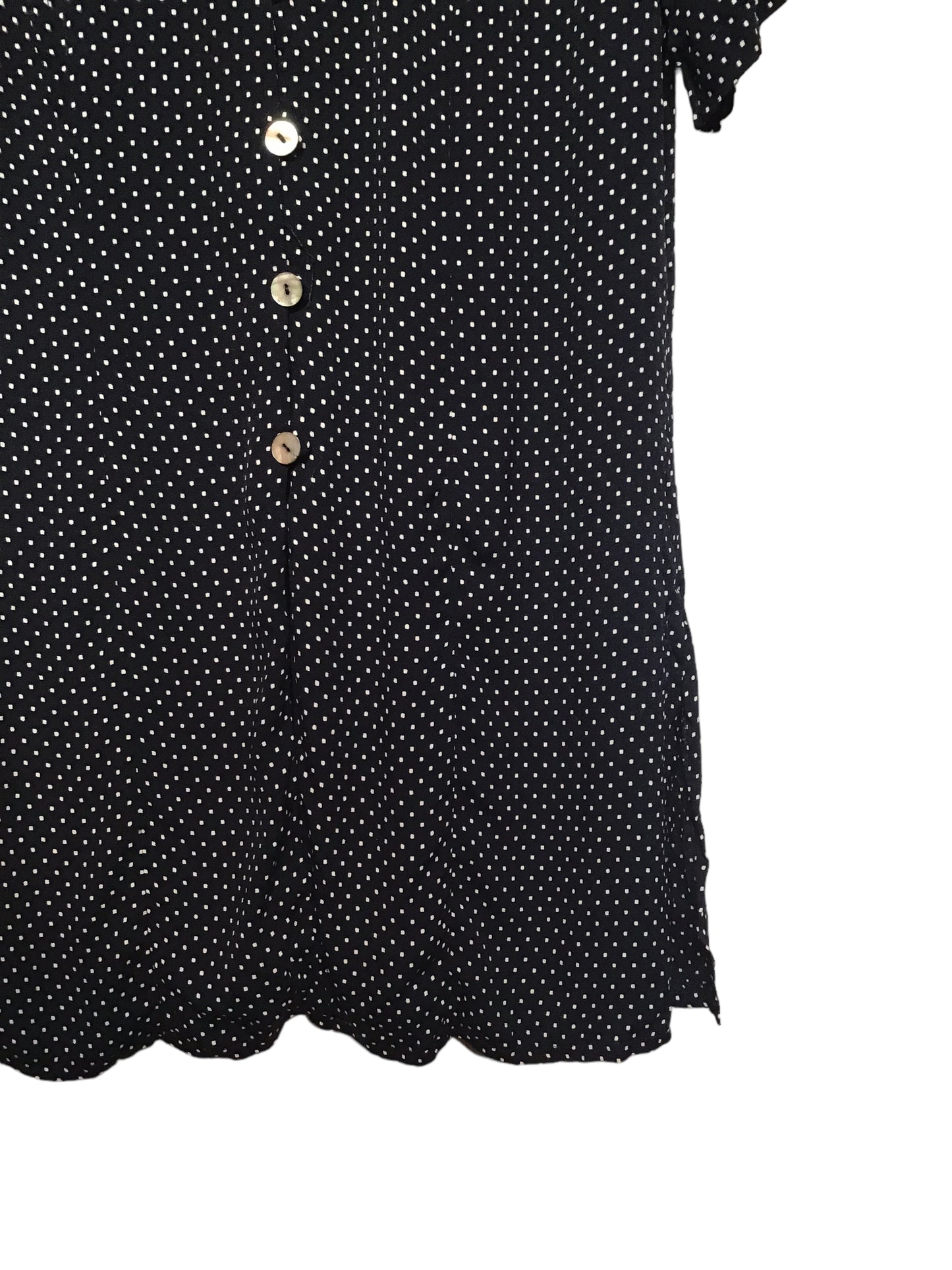 Richards Polka Dot Long Top (Size L)