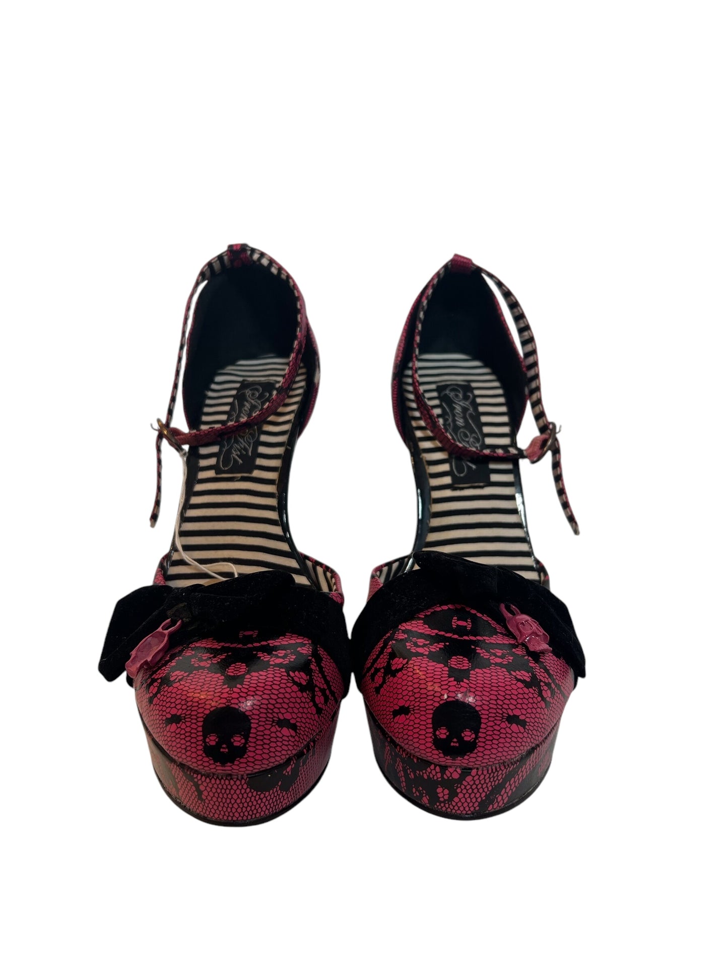 From List Pink Skull Heels (Size 4)