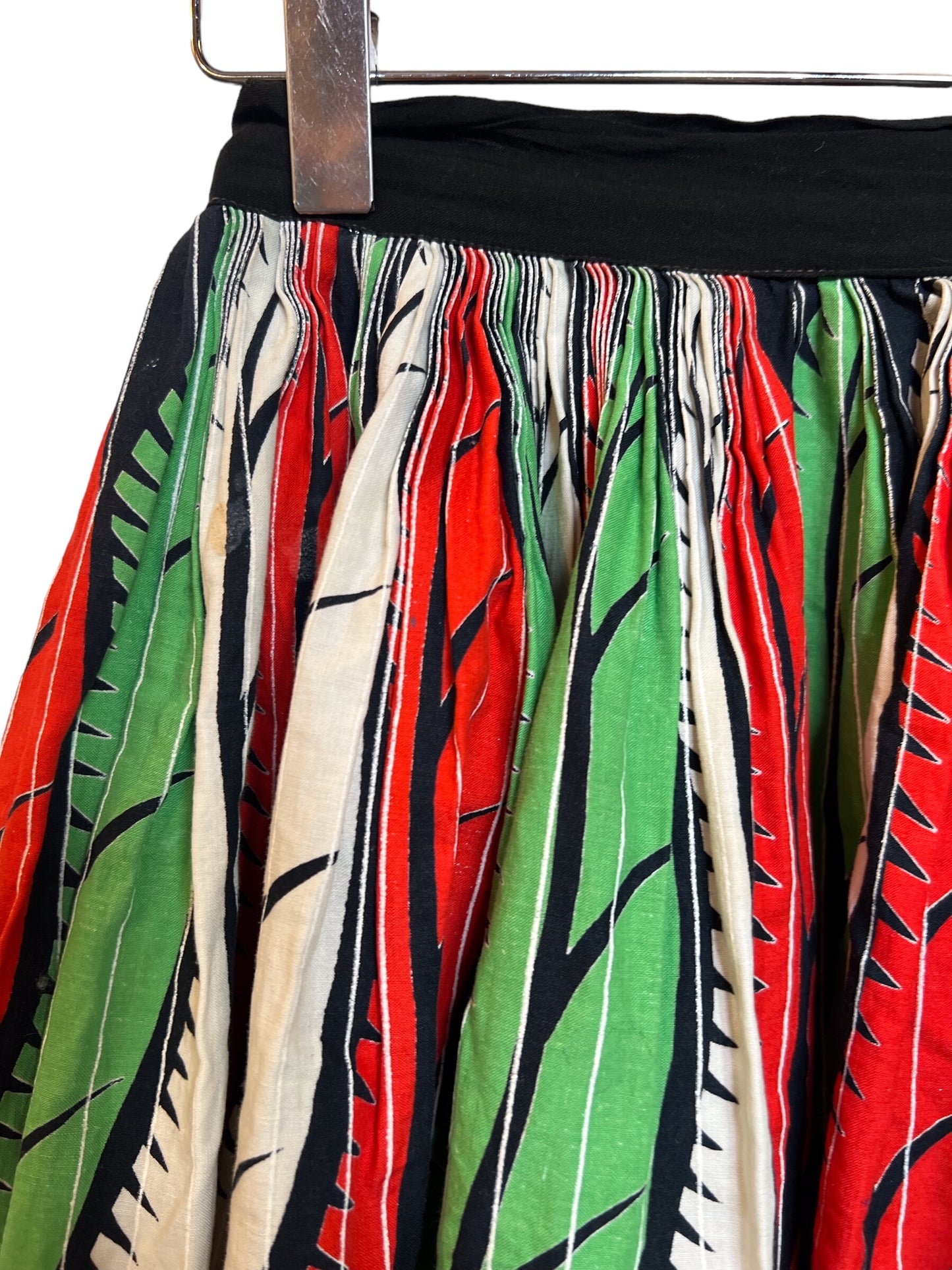 Women's Red White and Green Skirt (Size L)