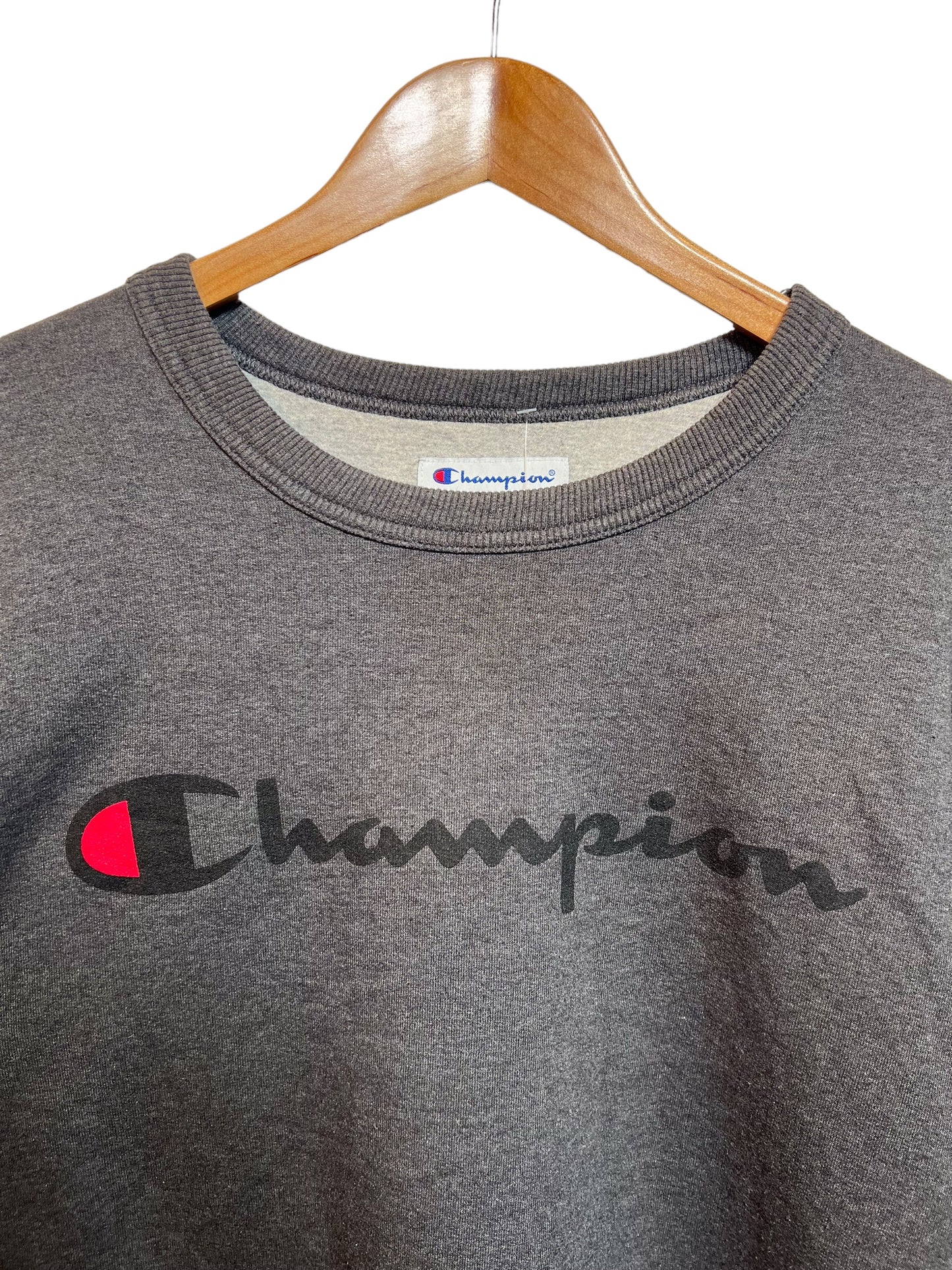 Champion Grey Sweatshirt (Size XL)